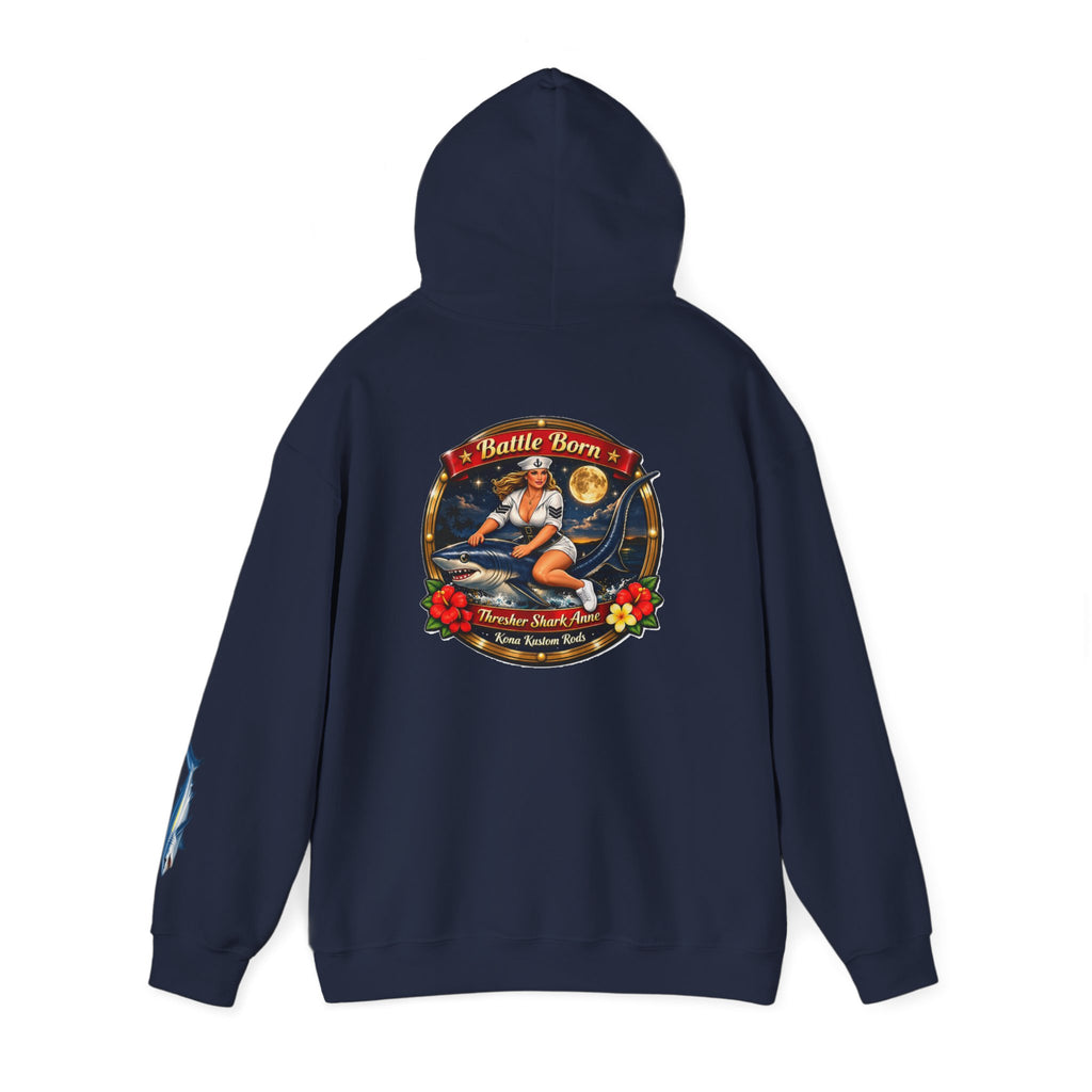 Kona Kustom Rods "Thresher Shark" Hoodie — Kona Kustom Rods Pullover