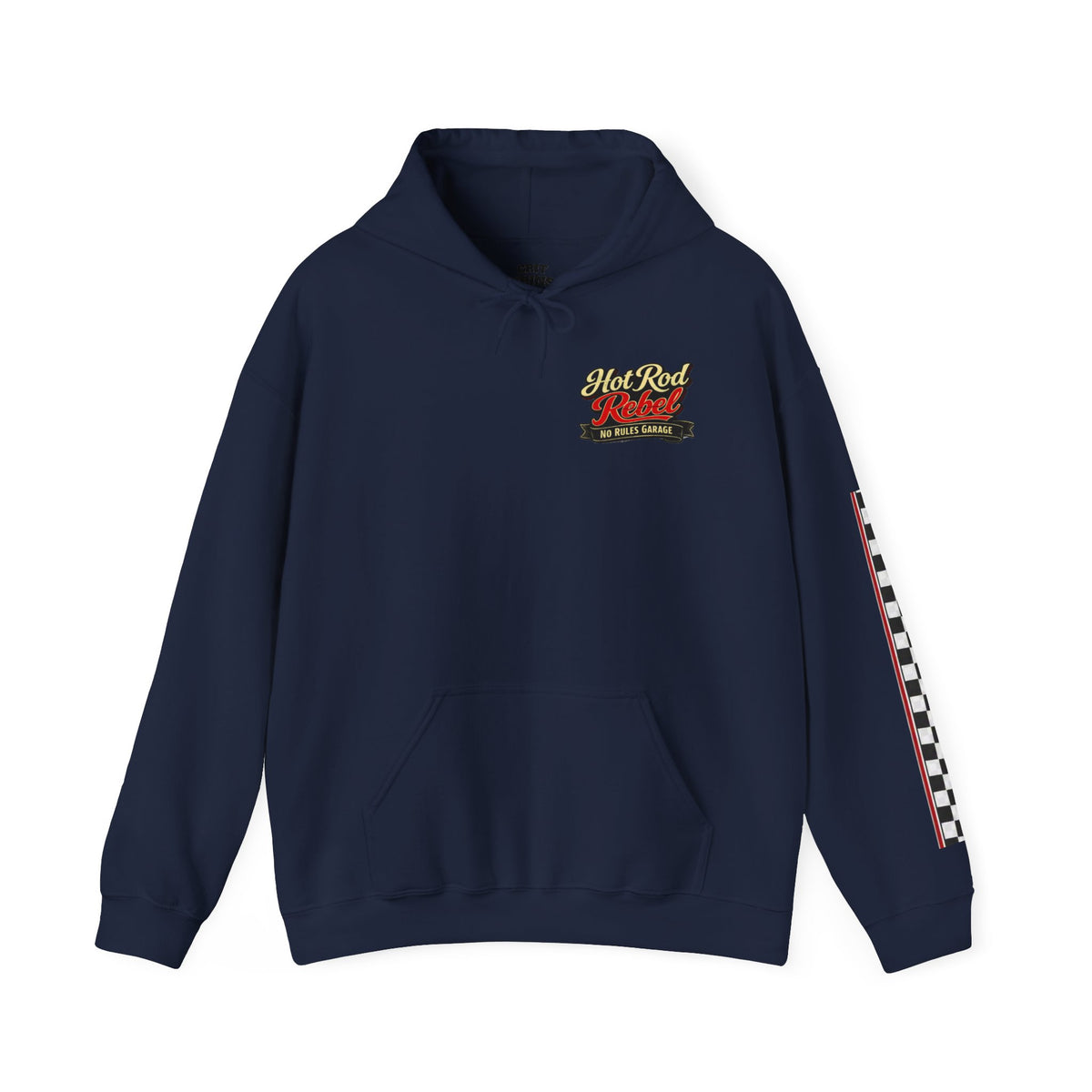 Hot Rod Hoodie — "Hot Rod Fuel" Vintage Car Racing Pullover
