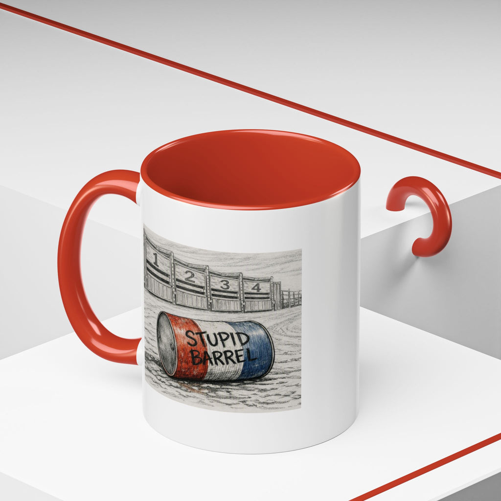 Out of the Money Barrel Racing Coffee Mug — Rodeo Cowgirl Accent Mug (11/15 oz)