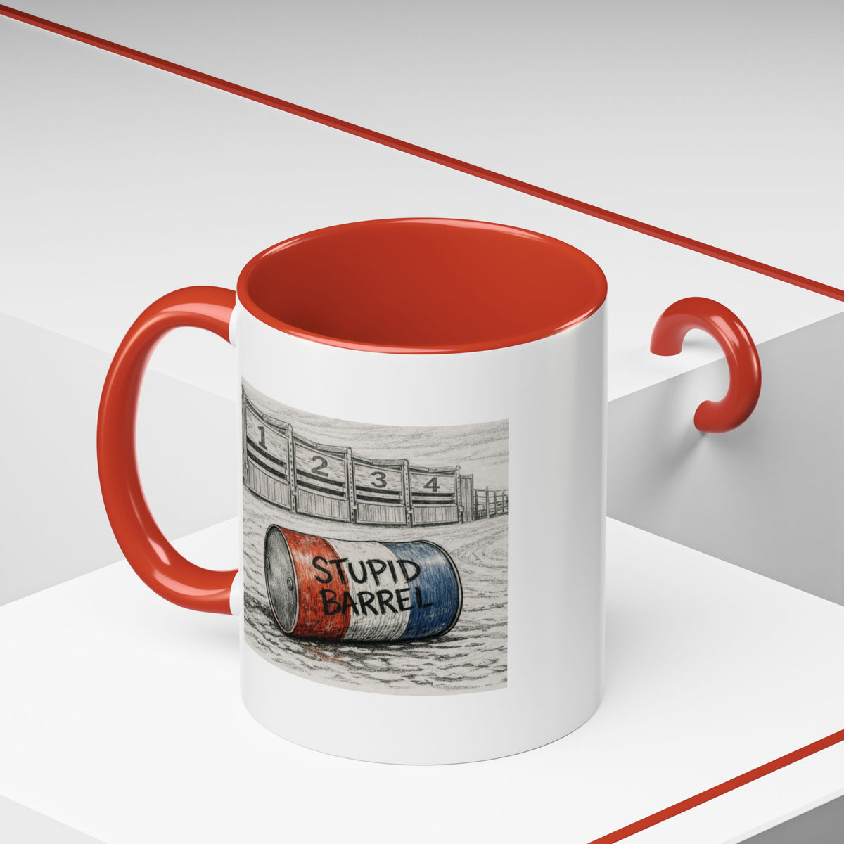 Out of the Money Barrel Racing Coffee Mug — Rodeo Cowgirl Accent Mug (11/15 oz)
