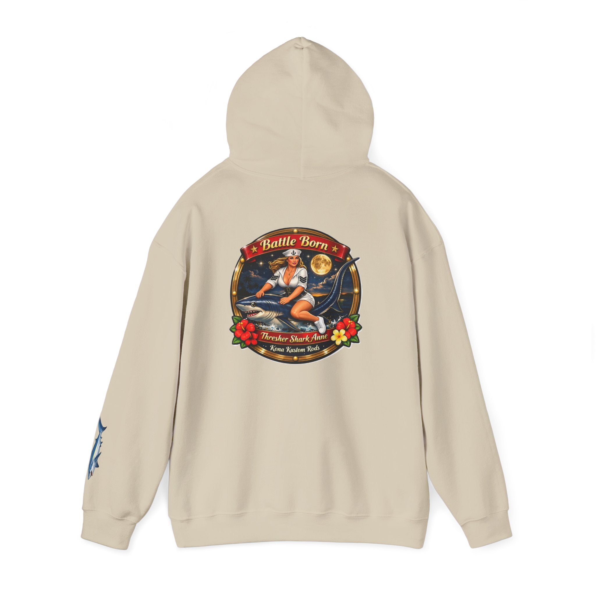 Kona Kustom Rods "Thresher Shark" Hoodie — Kona Kustom Rods Pullover