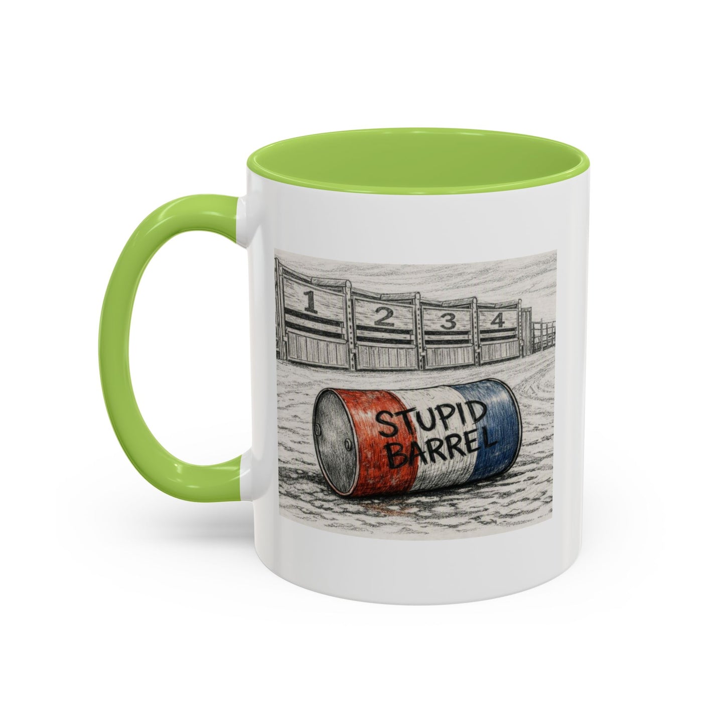 Out of the Money Barrel Racing Coffee Mug — Rodeo Cowgirl Accent Mug (11/15 oz)