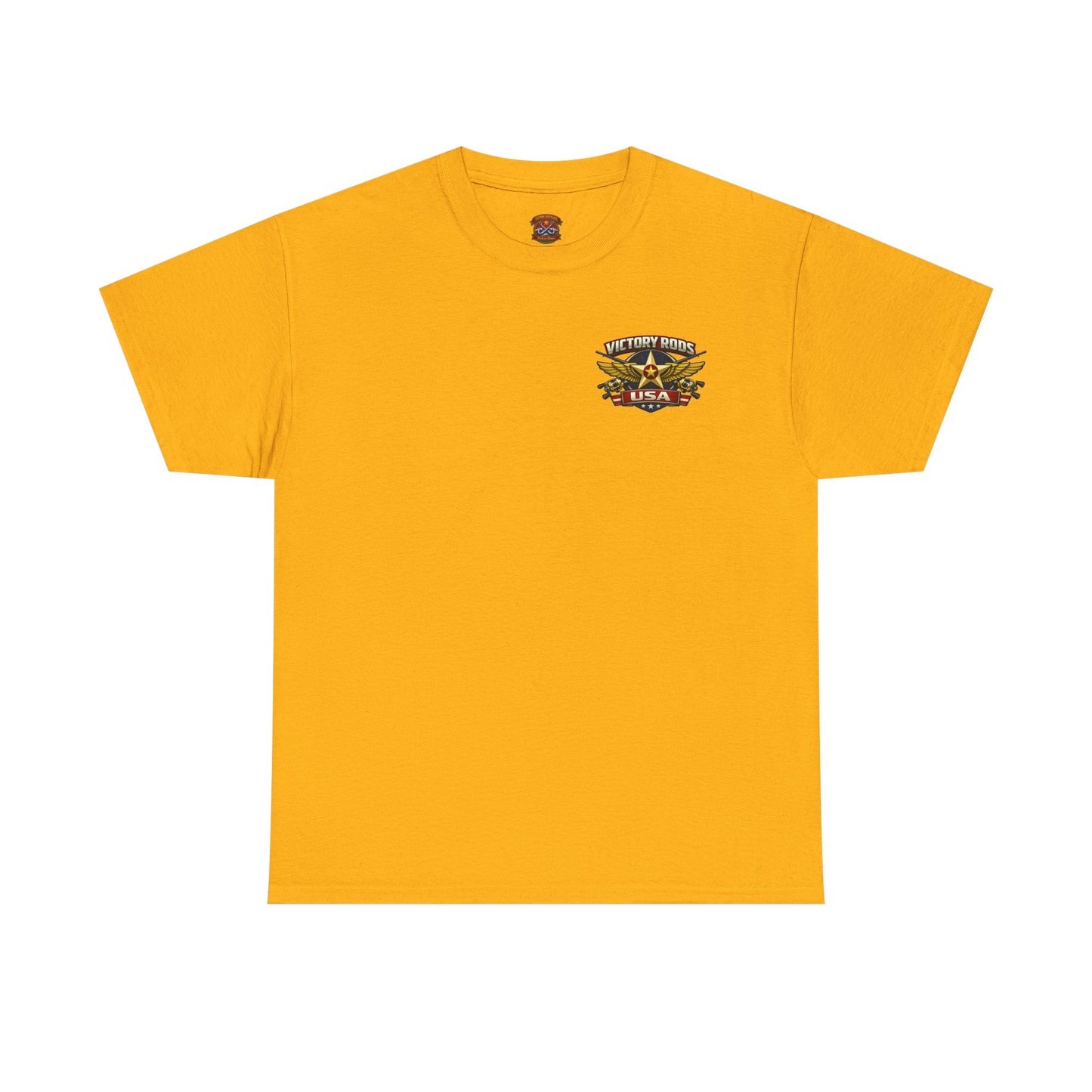 Vintage Pinup Fishing T-Shirt — “Victory Rods” Calico Carol Graphic Tee