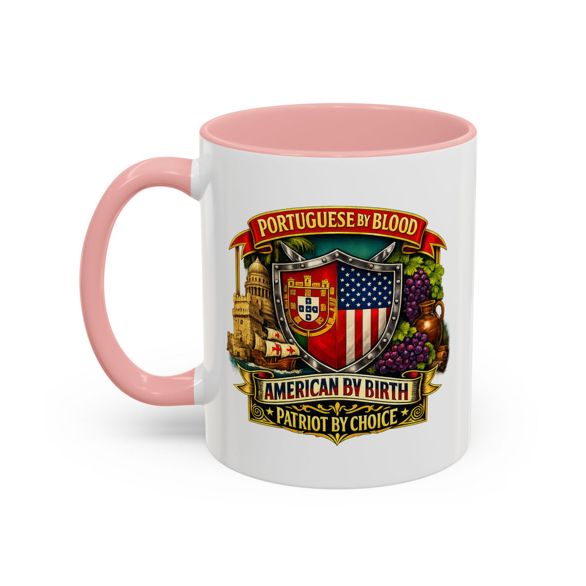 Portuguese/American Pride Mug - Coffee Ceramic Mug
