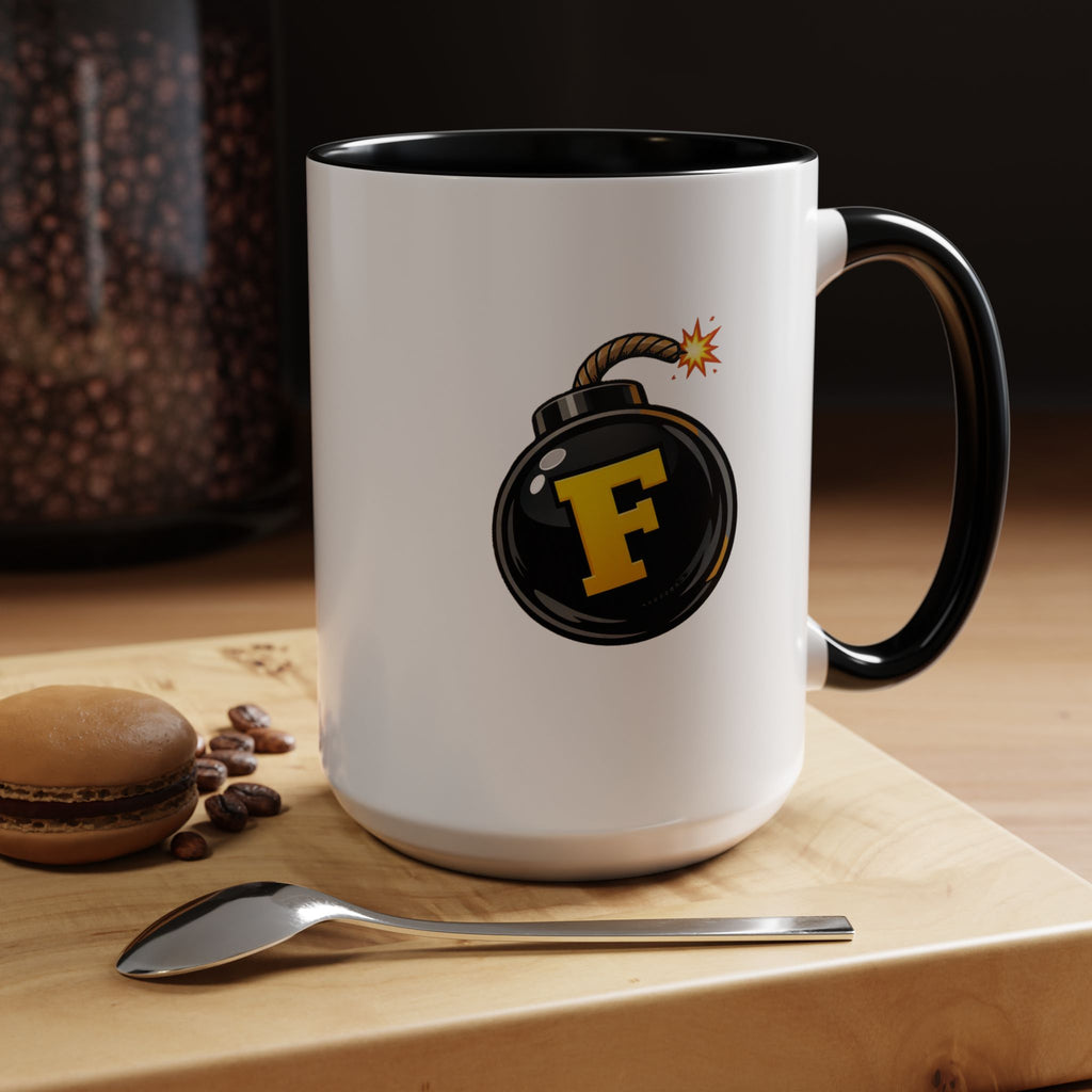 Funny "F" Bomb Accent Coffee Mug – 11oz/15oz Ceramic