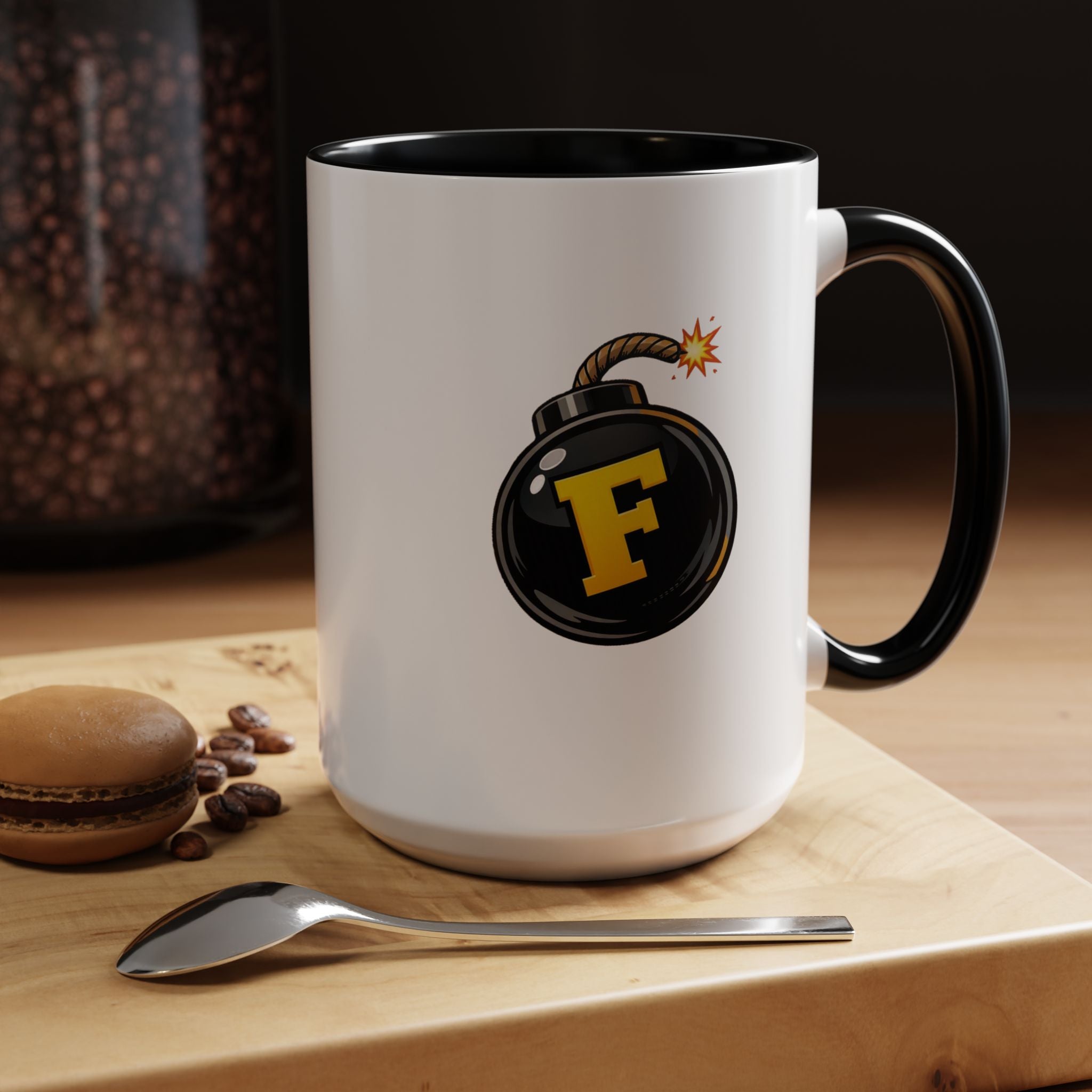 Funny "F" Bomb Accent Coffee Mug – 11oz/15oz Ceramic