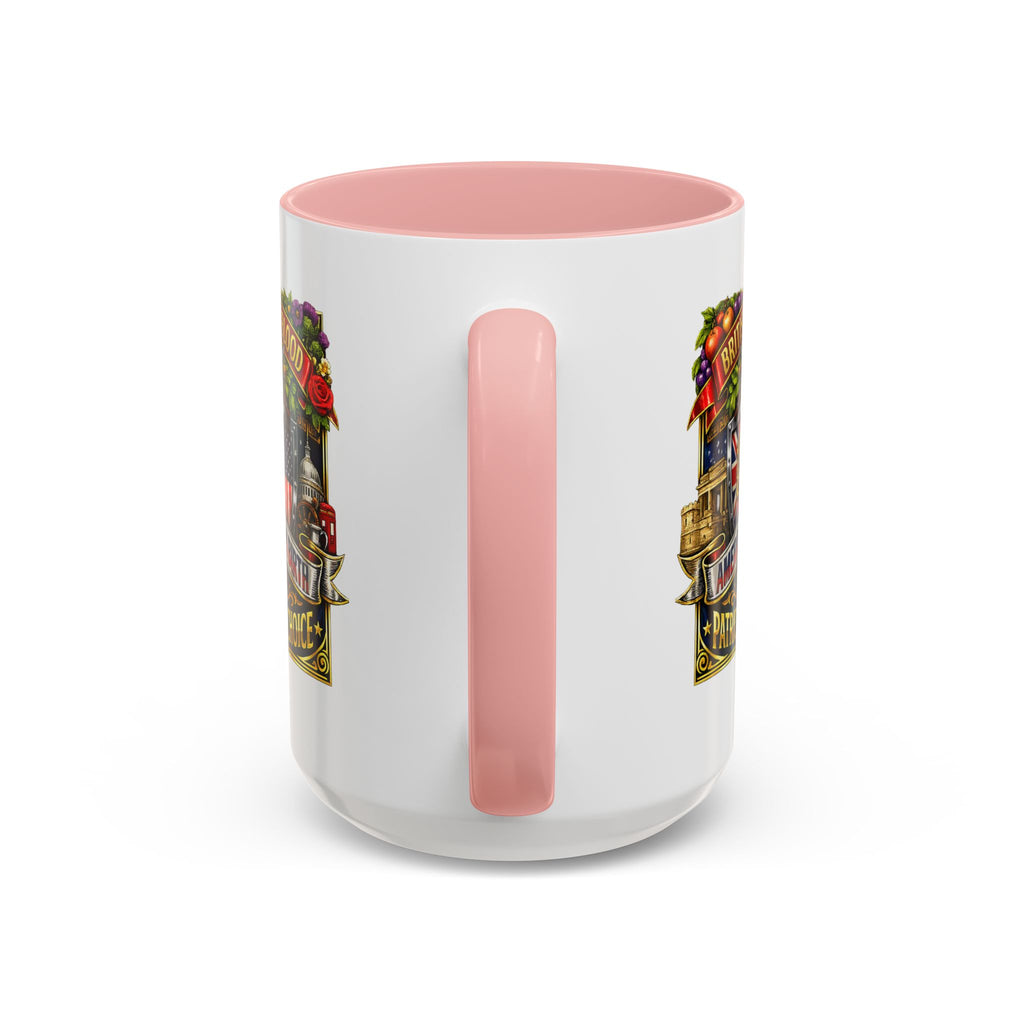 British Pride Coffee Mug — "British by Blood, American by Birth, Patriot by Choice" Patriotic Ceramic Mug