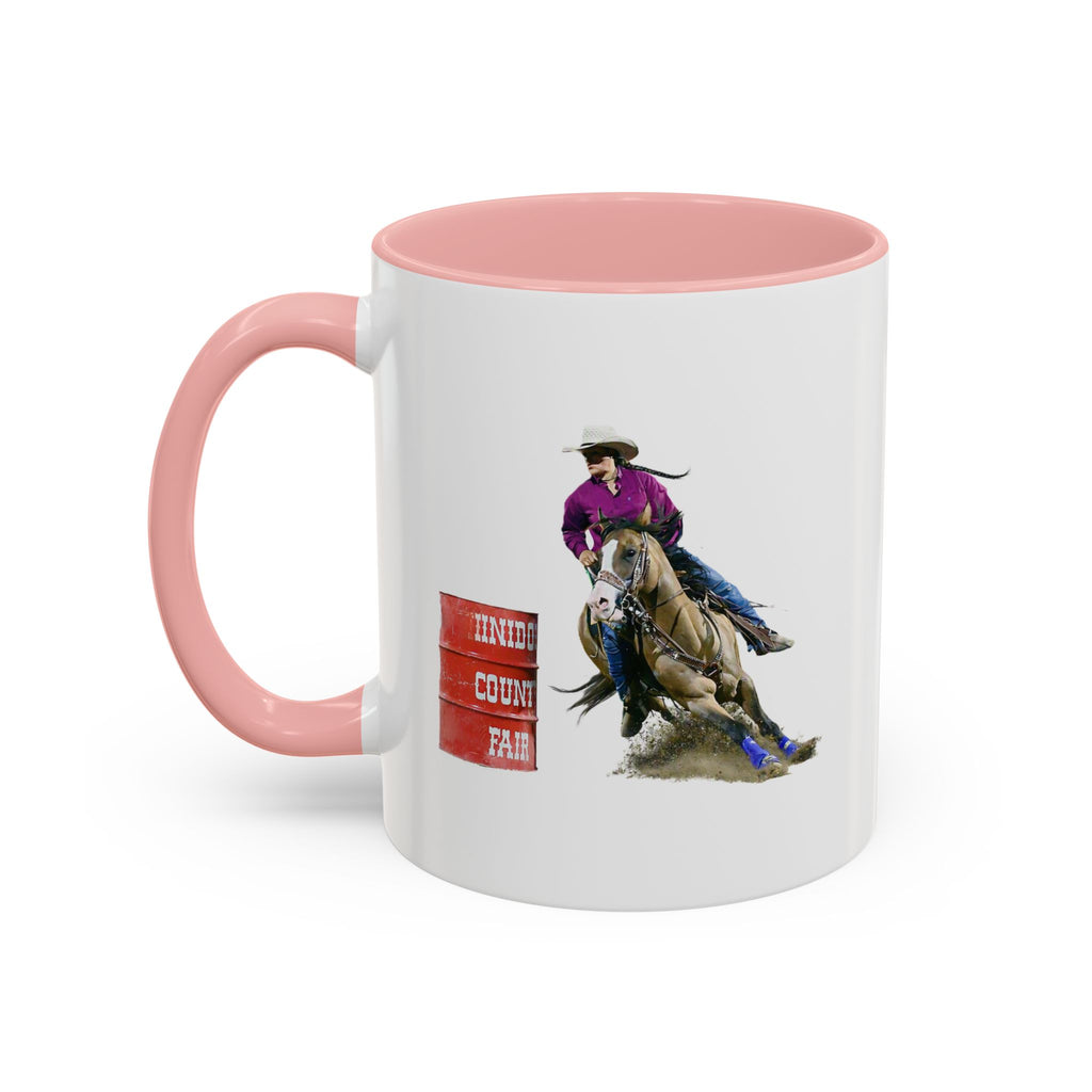 Barrel Racing Dreams Coffee Mug — "Small Town Girl, Big Buckle Dreams" Accent Mug