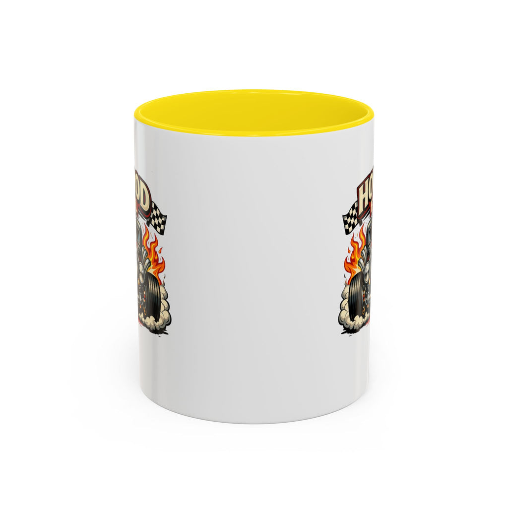 Hot Rod Fuel Coffee Mug — Vintage Muscle Car Racing Accent Mug
