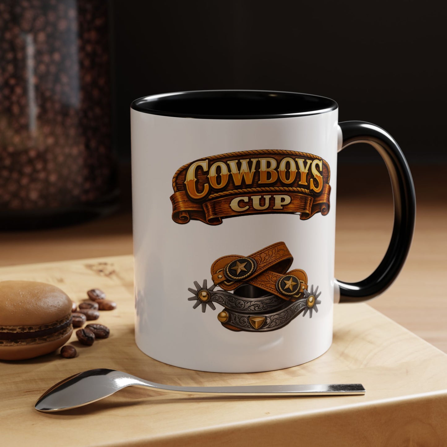 Cowboys Cup Coffee Mug — Western Spur & Leather Design (11/15oz)