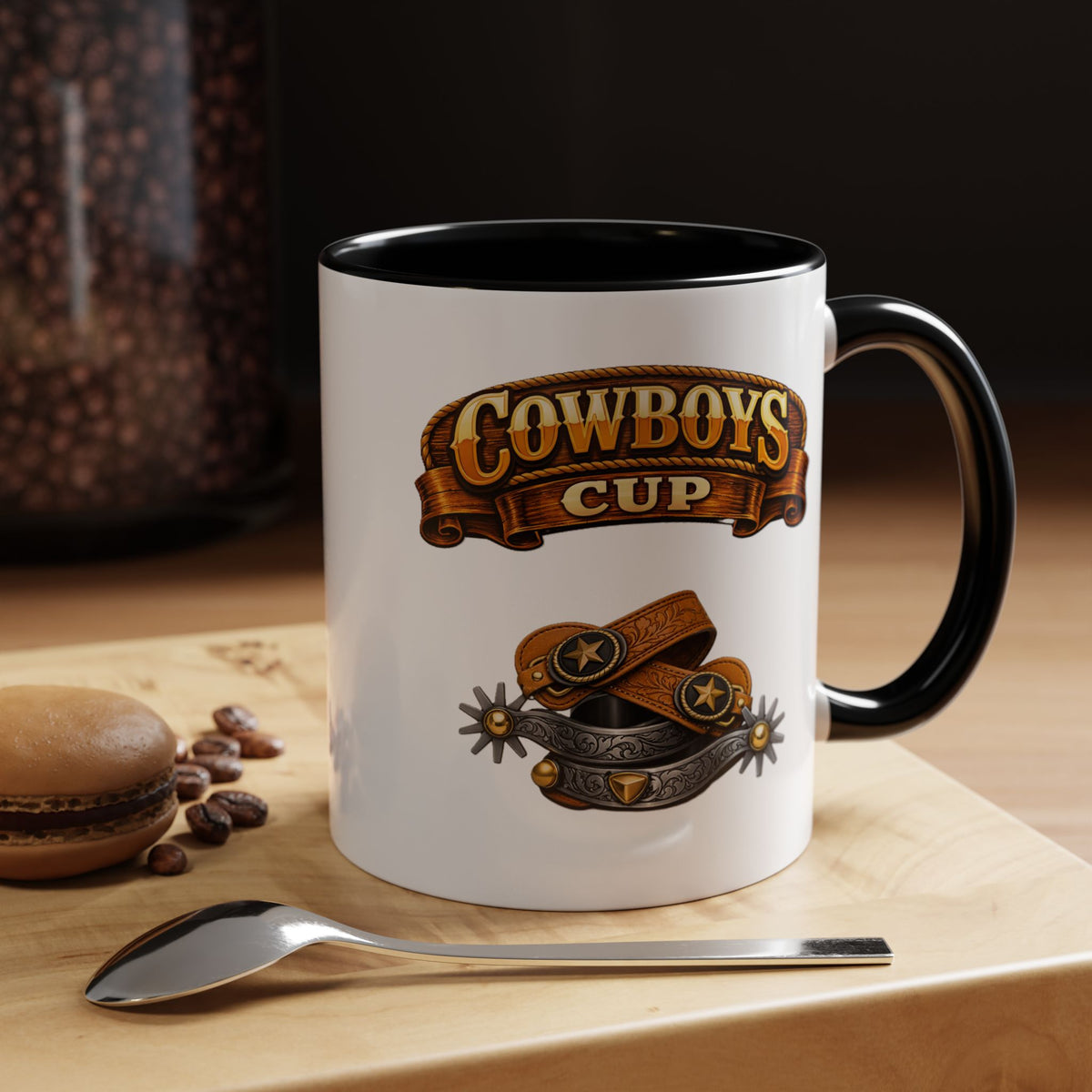 Cowboys Cup Coffee Mug — Western Spur & Leather Design (11/15oz)