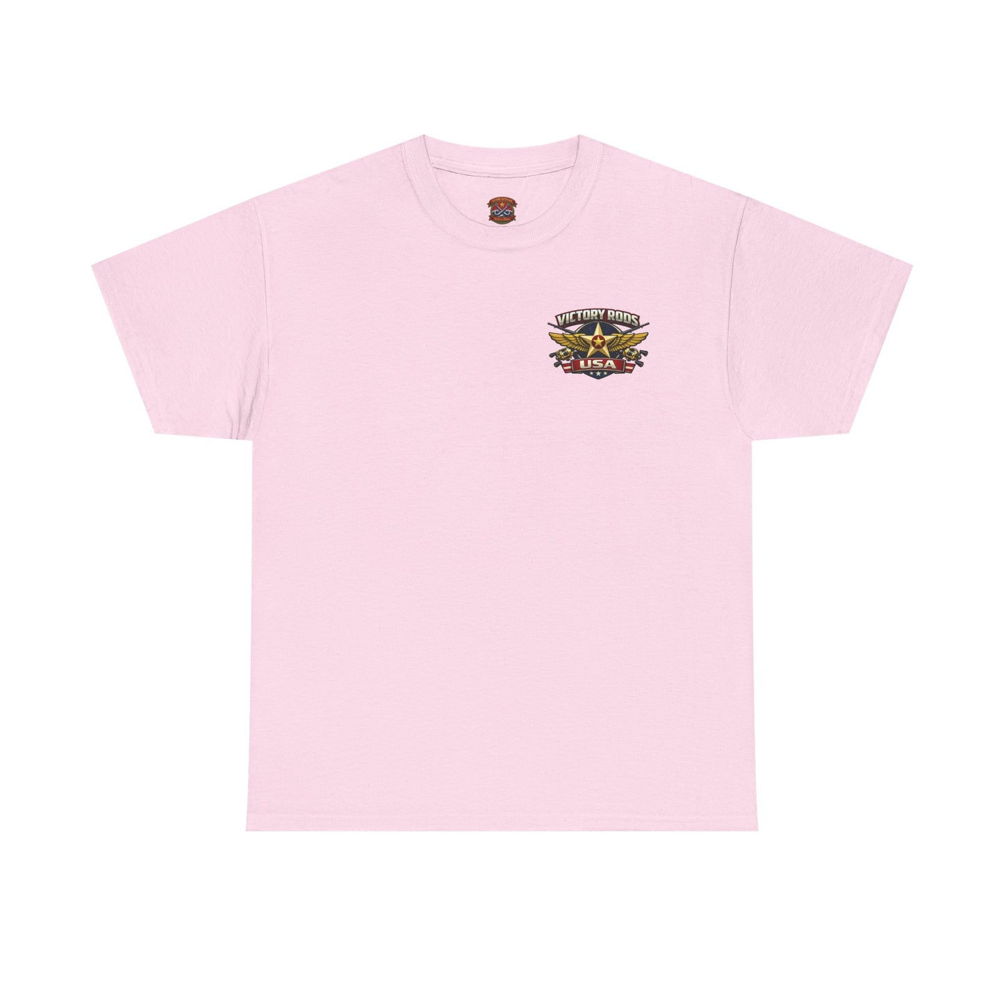 Vintage Pinup Fishing T-Shirt — “Victory Rods” Calico Carol Graphic Tee