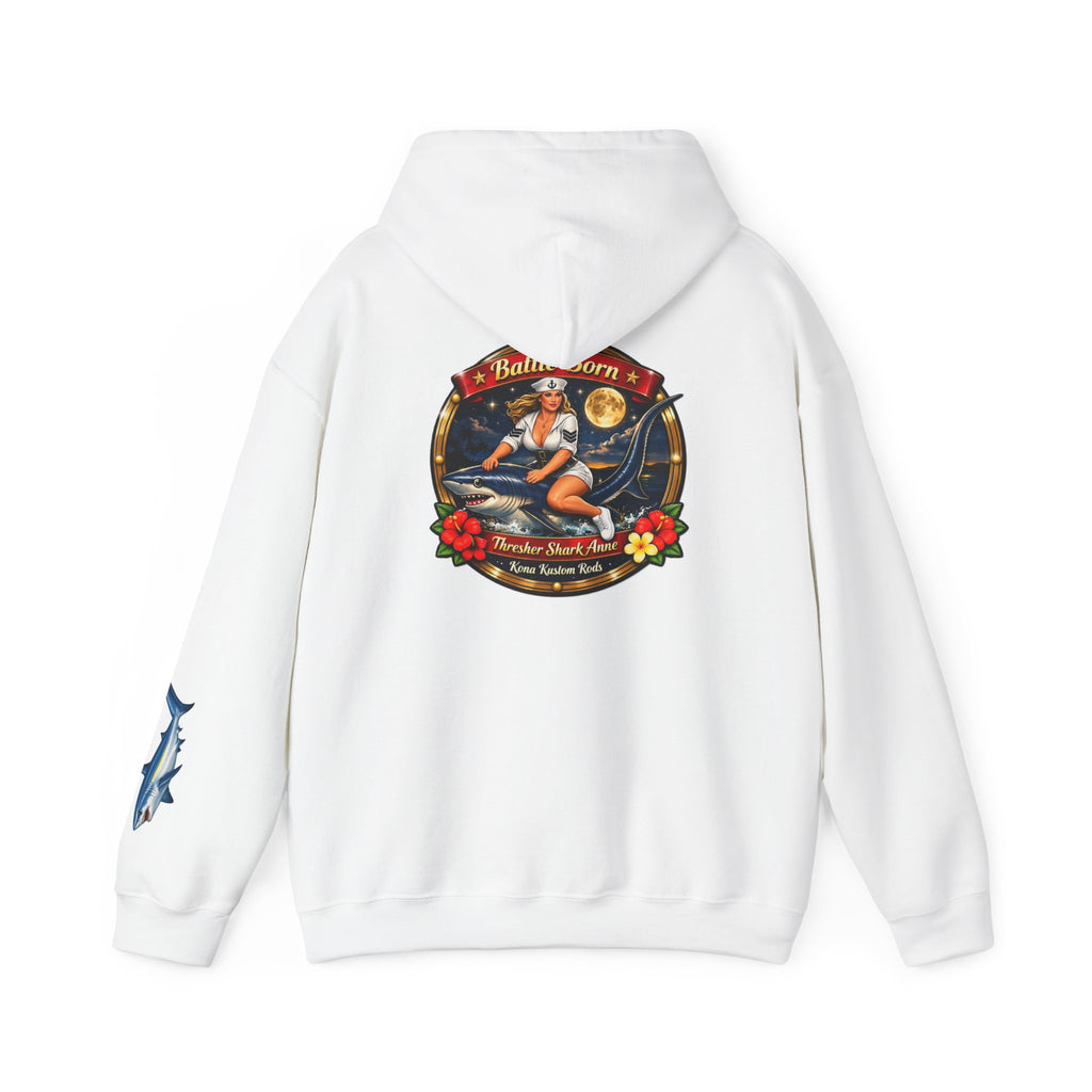 Kona Kustom Rods "Thresher Shark" Hoodie — Kona Kustom Rods Pullover