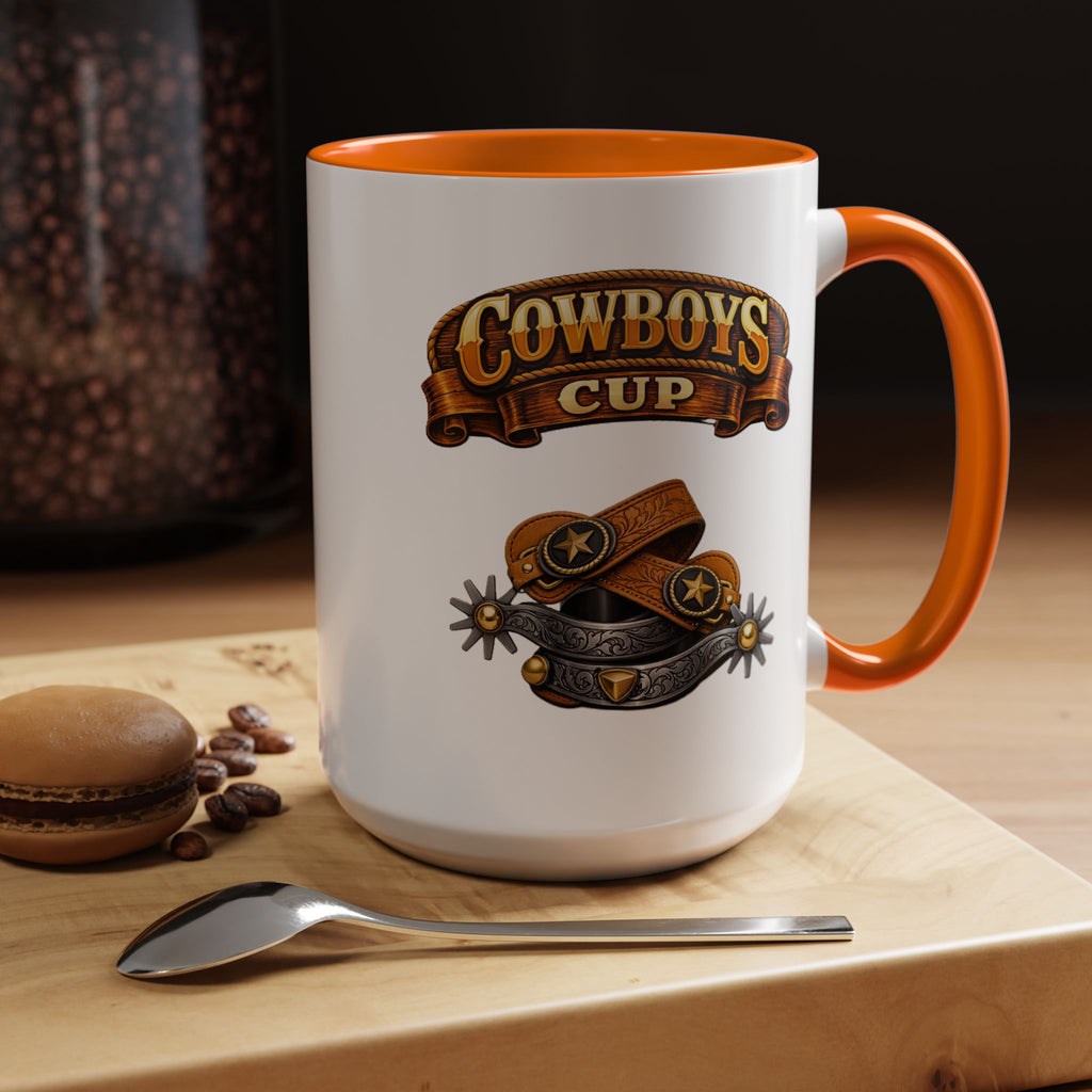 Cowboys Cup Coffee Mug — Western Spur & Leather Design (11/15oz)