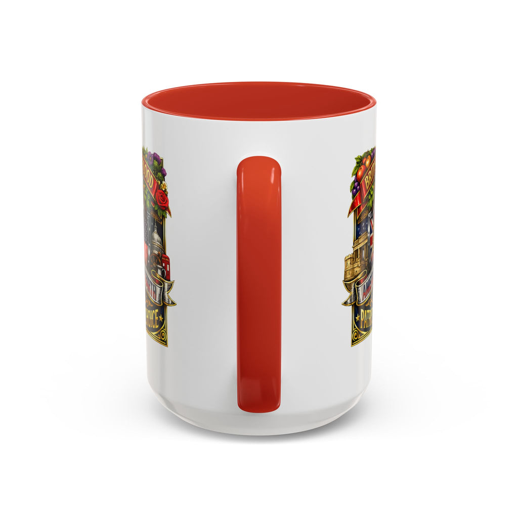 British Pride Coffee Mug — "British by Blood, American by Birth, Patriot by Choice" Patriotic Ceramic Mug