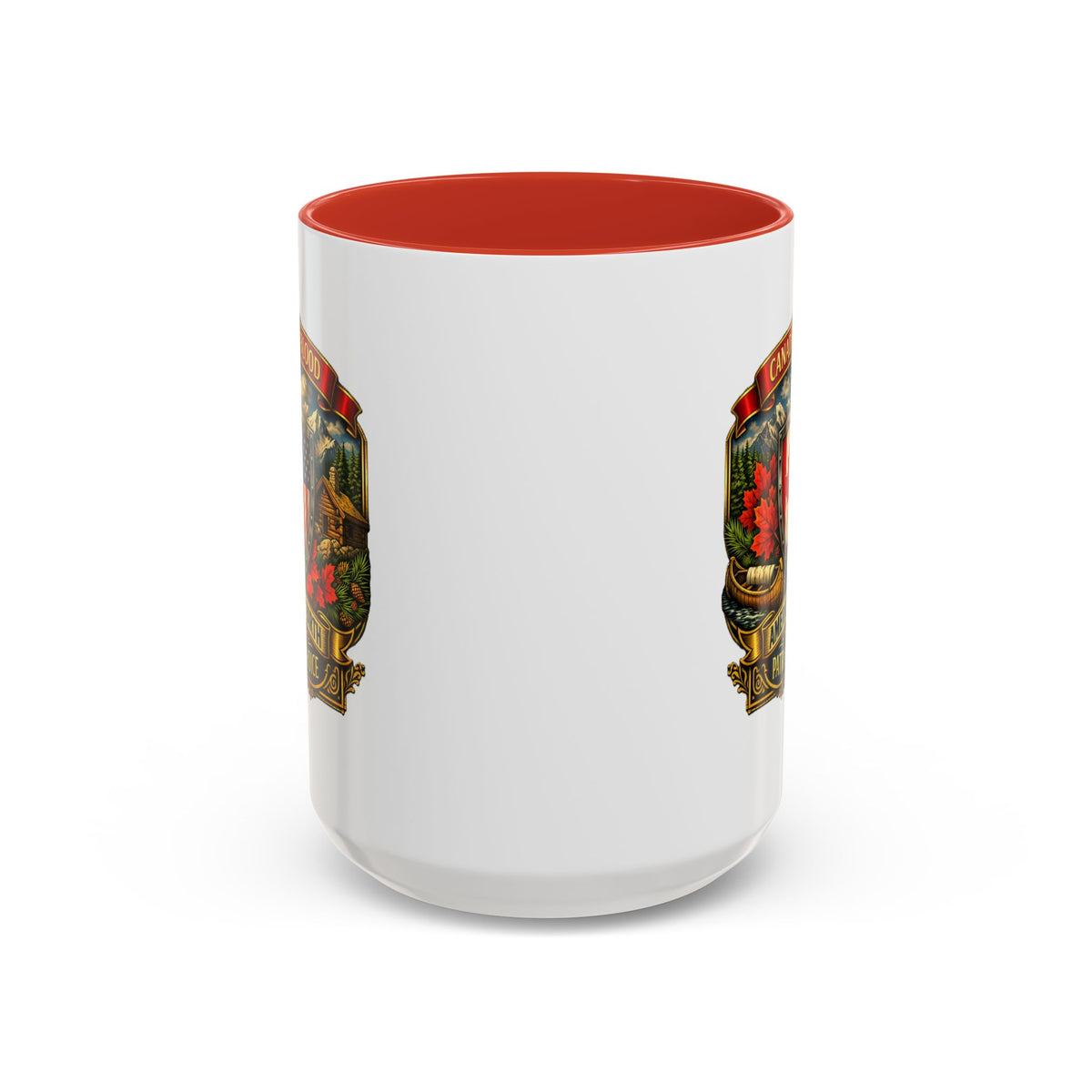 Canadian by Blood American by Birth Accent Coffee Mug — Patriot by Choice 11/15oz