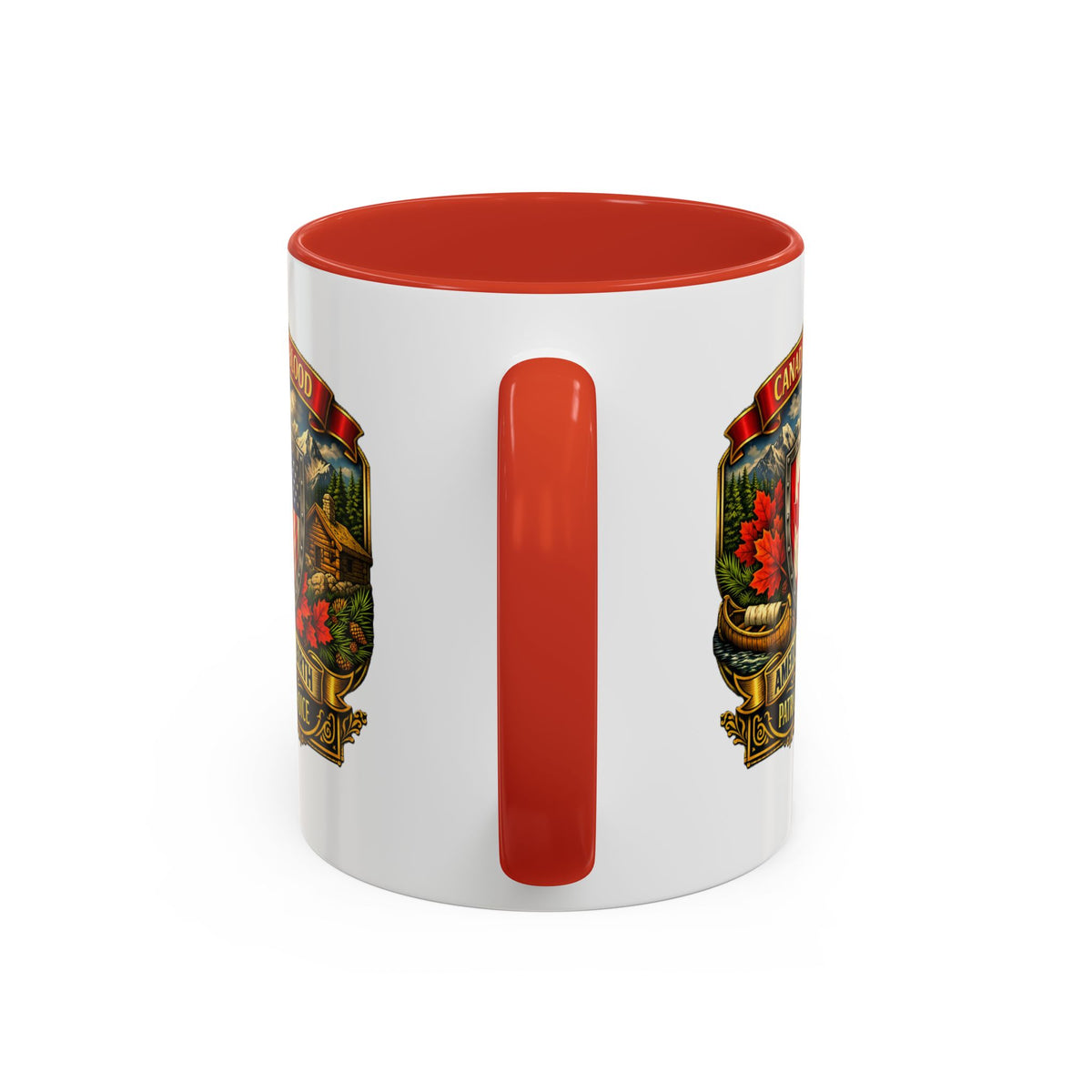 Canadian by Blood American by Birth Accent Coffee Mug — Patriot by Choice 11/15oz