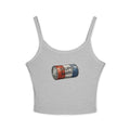 Stupid Barrel Graphic Cropped Tank — Women’s Spaghetti Strap Crop Top