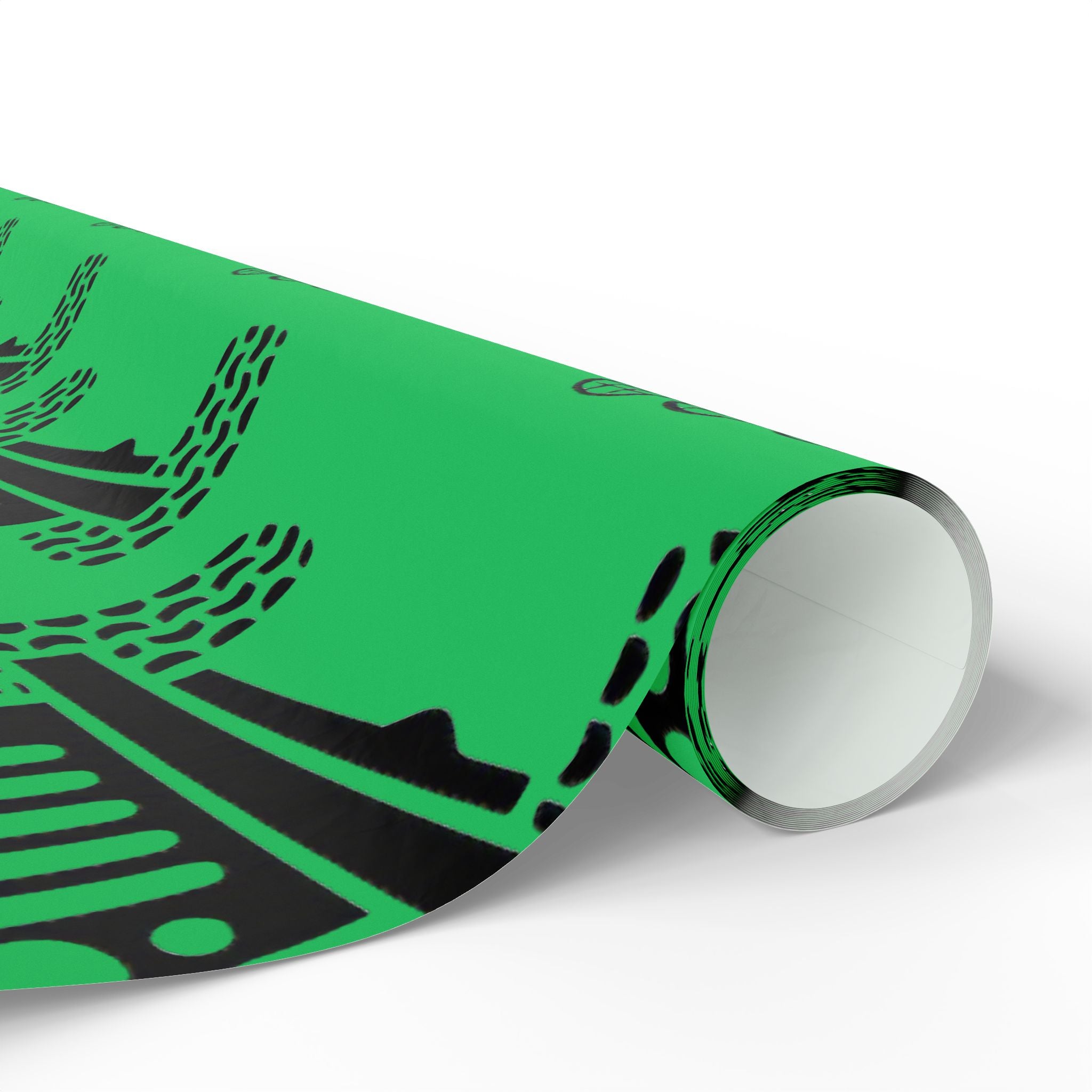 Green 4X4 offroad Pattern Wrapping Paper — Succulent-Themed Gift Wrap for Jeep Lovers
