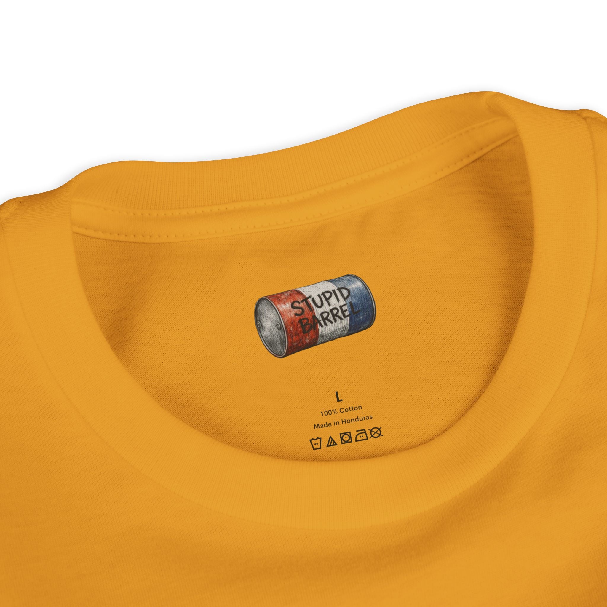 Youth Tee — Rodeo Bull Rider with Patriotic Barrel Graphic