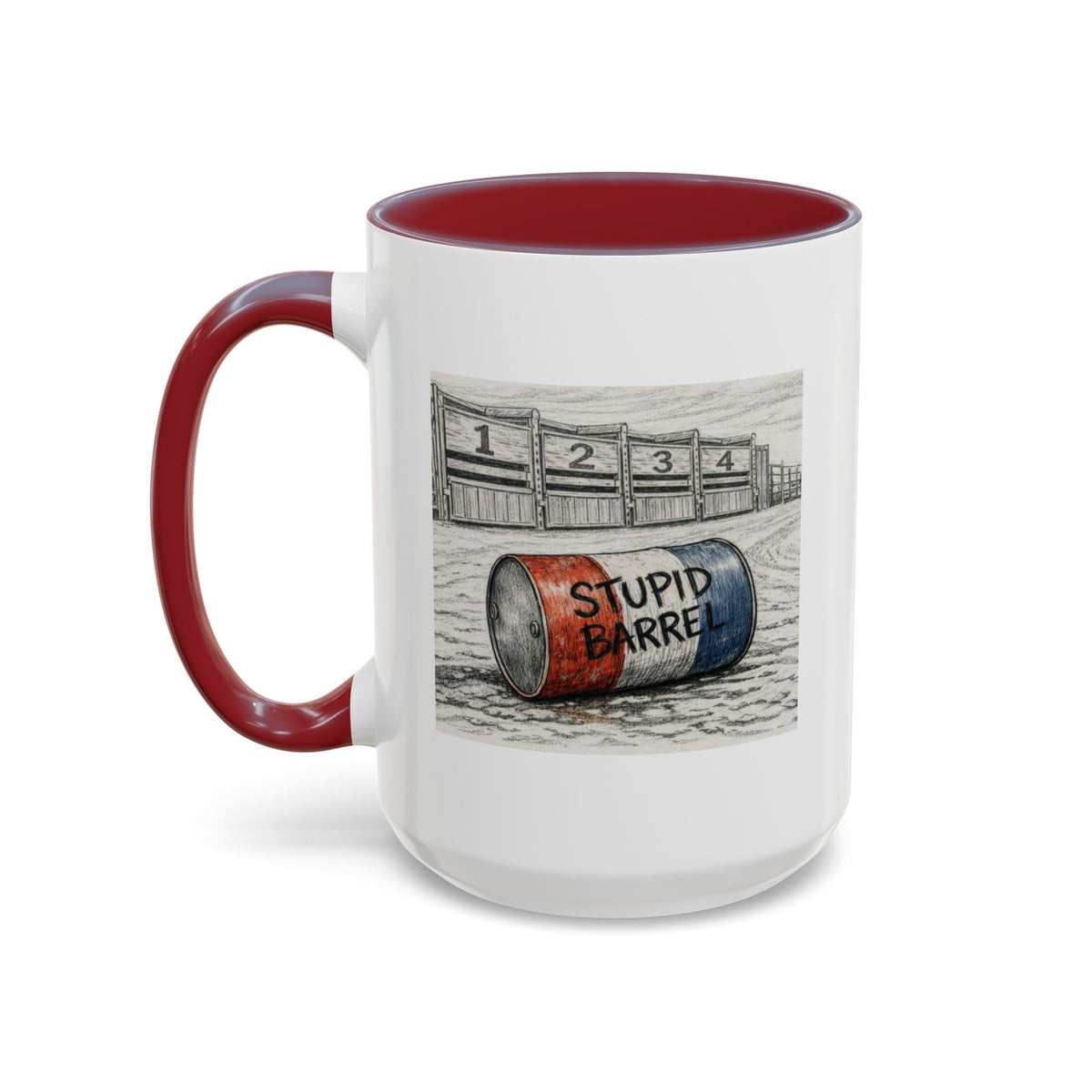 Out of the Money Barrel Racing Coffee Mug — Rodeo Cowgirl Accent Mug (11/15 oz)
