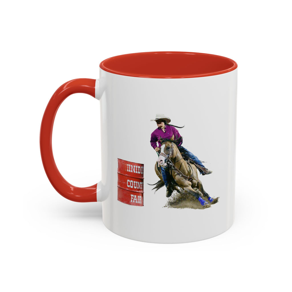 Barrel Racing Dreams Coffee Mug — "Small Town Girl, Big Buckle Dreams" Accent Mug