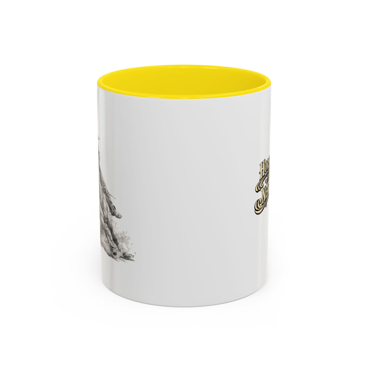 Barrel Racing Coffee Mug — "Horse and Rider Focused on the Next Barrel"