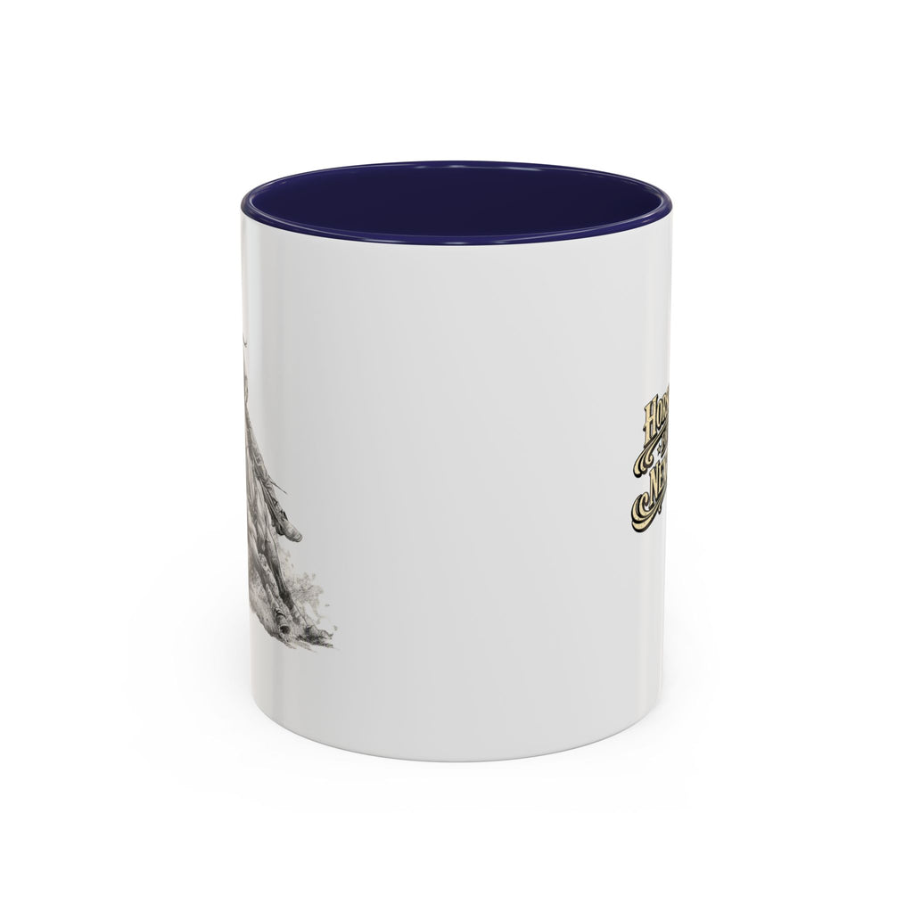 Barrel Racing Coffee Mug — "Horse and Rider Focused on the Next Barrel"