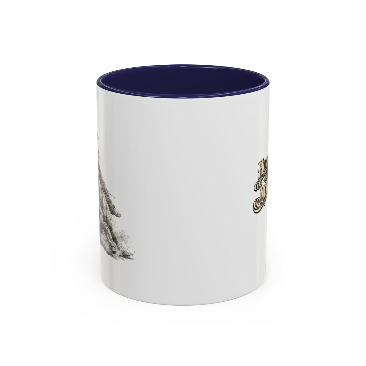 Barrel Racing Coffee Mug — "Horse and Rider Focused on the Next Barrel"