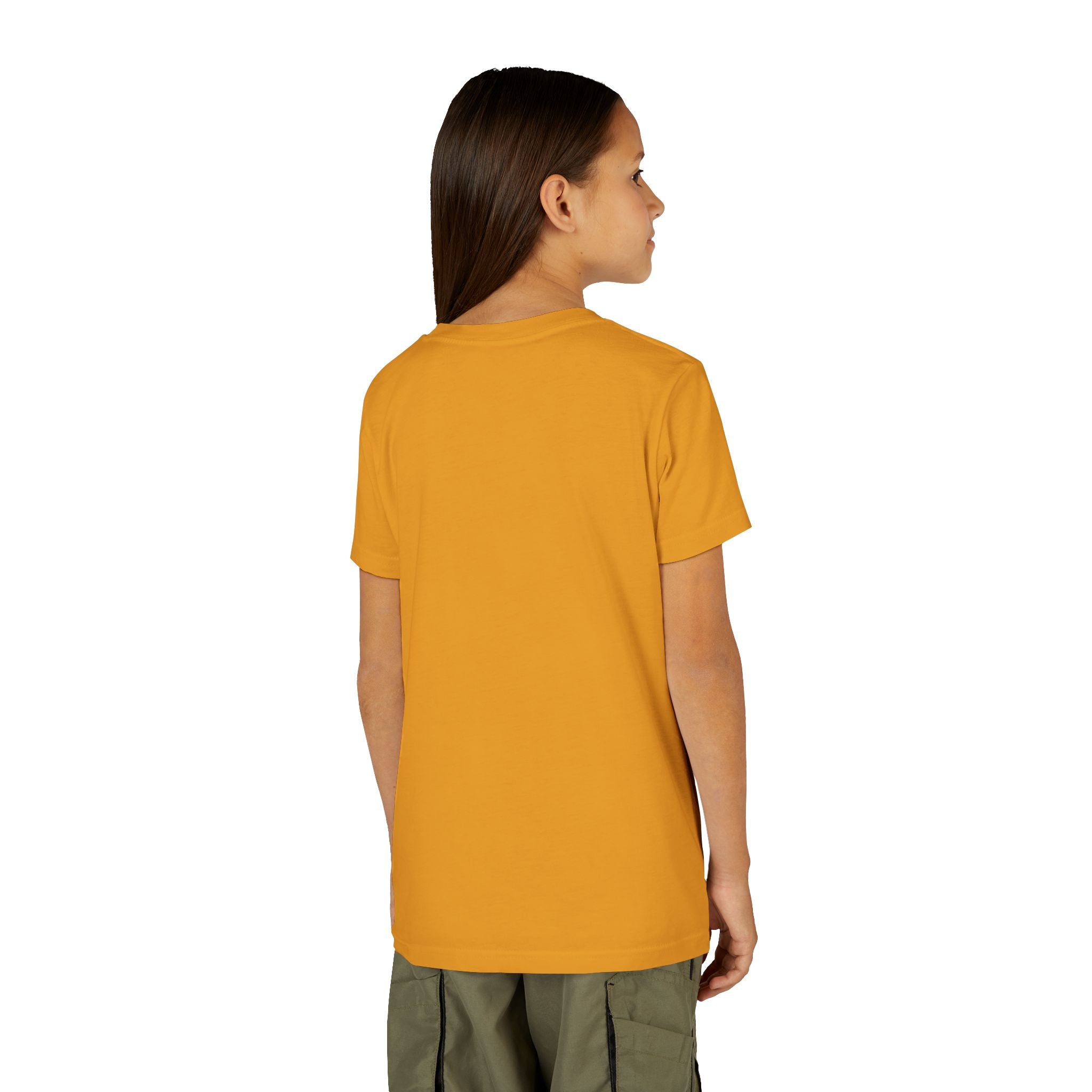 Youth Tee — Rodeo Cowgirl with Patriotic Barrel Graphic
