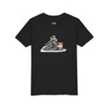 Youth Tee — Rodeo Cowgirl with Patriotic Barrel Graphic