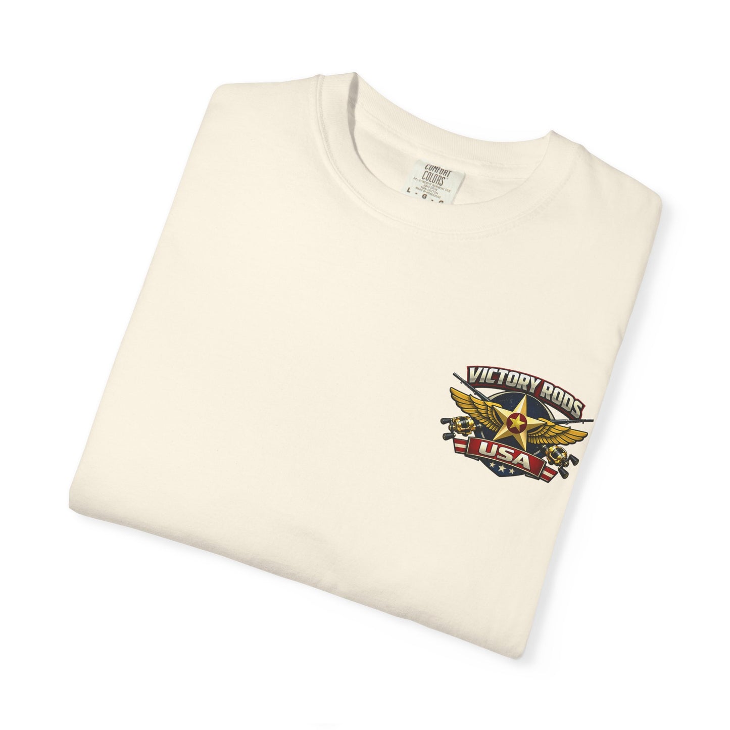 Victory Rods "Dorado Doris" Fishing T-Shirt — Retro Pinup Angler Tee