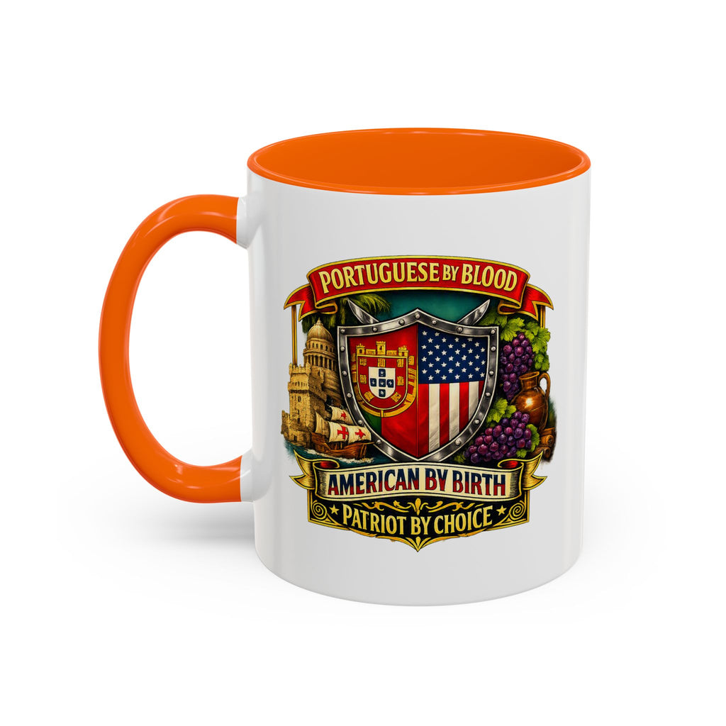 Portuguese/American Pride Mug - Coffee Ceramic Mug