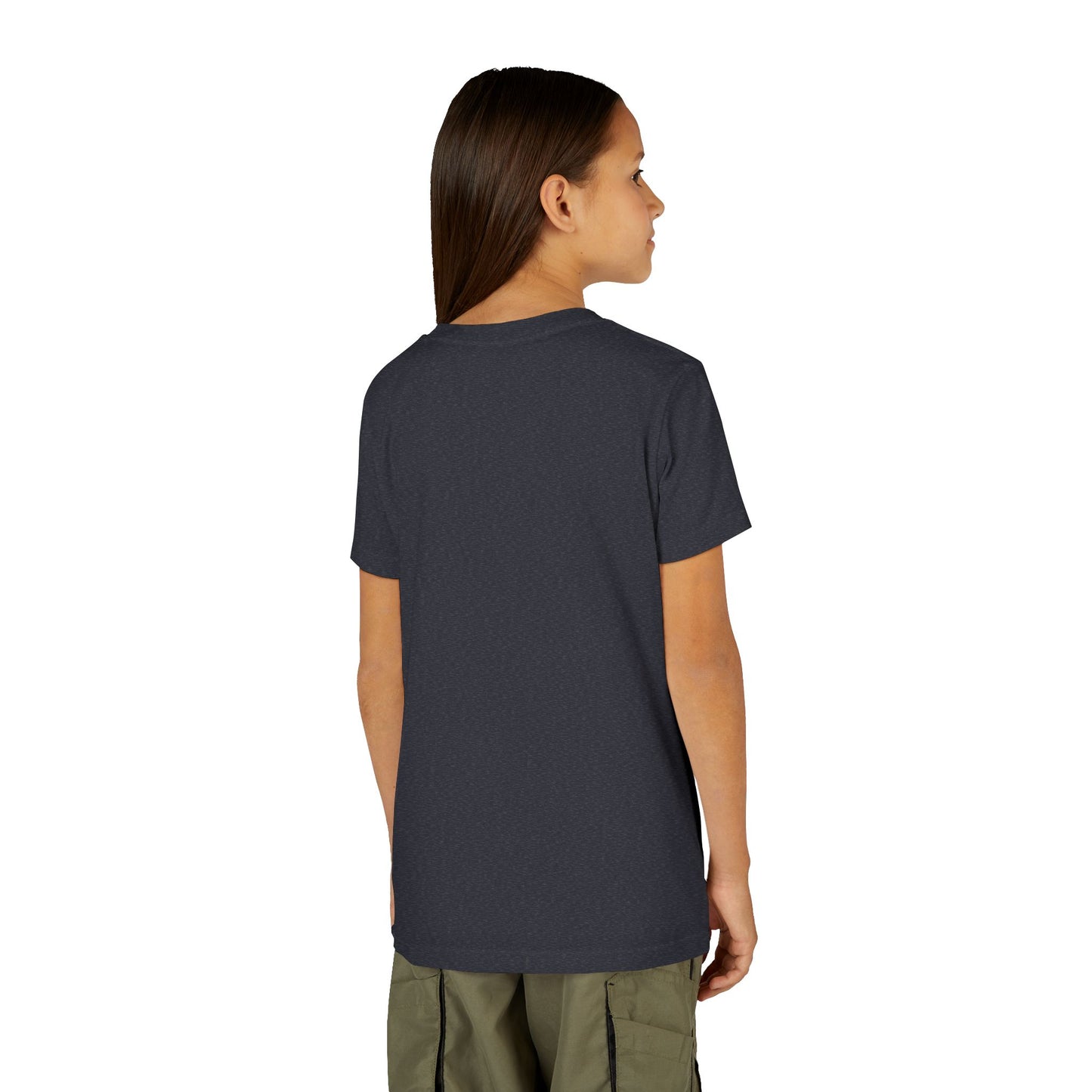 Youth Tee — Rodeo Cowgirl with Patriotic Barrel Graphic