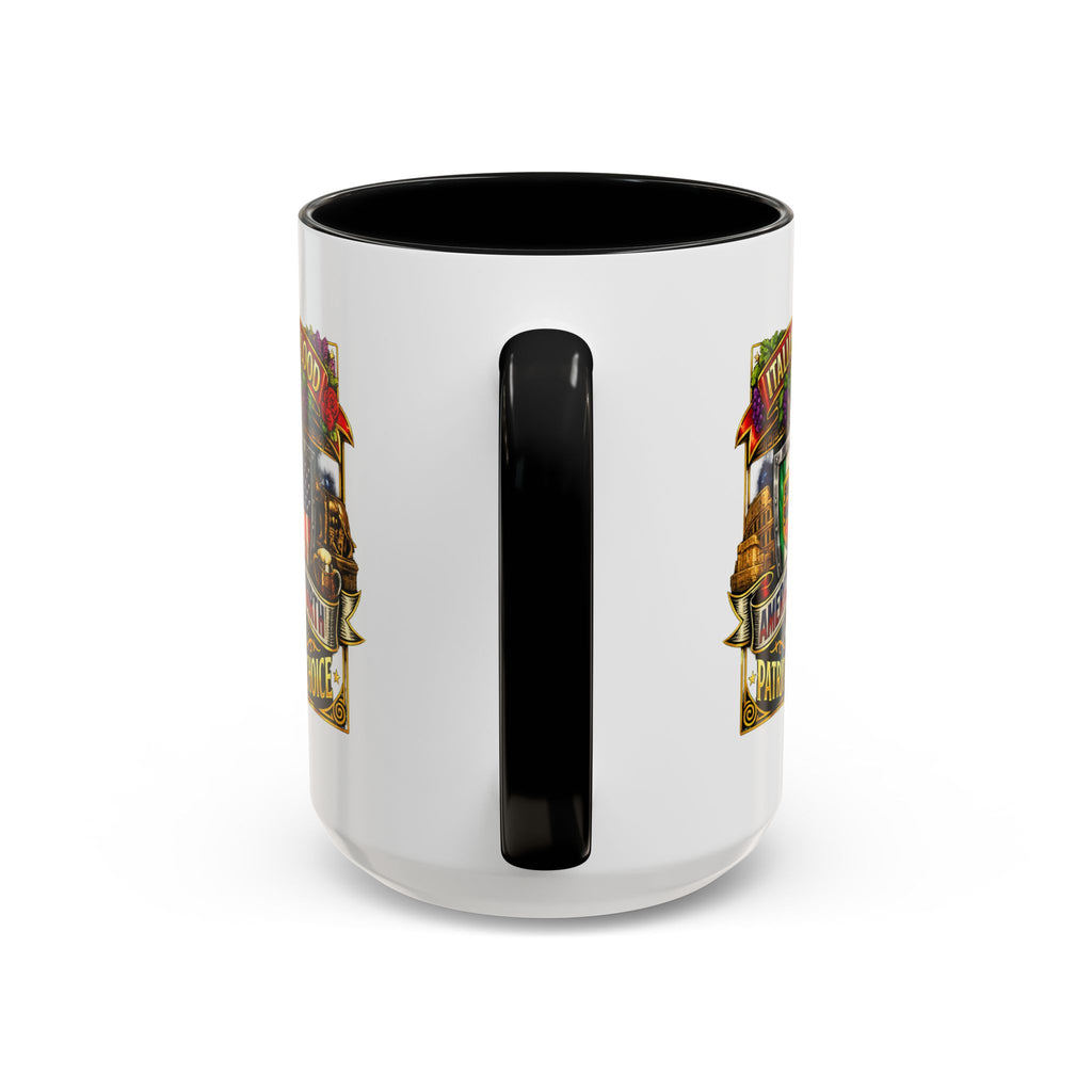 Italian by Blood American by Birth "Patriot by Choice" Accent Coffee Mug (11/15oz)