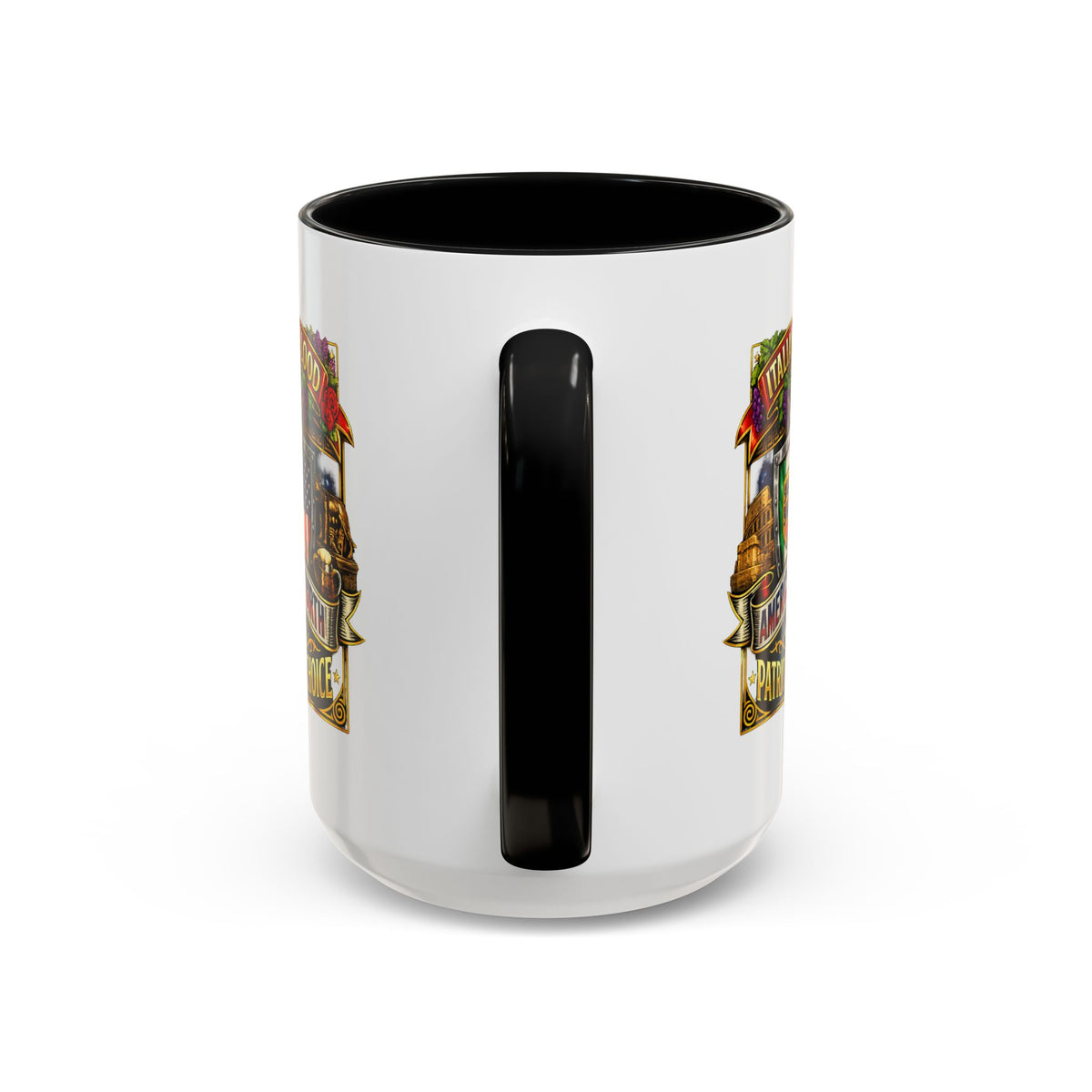 Italian by Blood American by Birth "Patriot by Choice" Accent Coffee Mug (11/15oz)