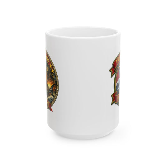 Victory Rods Pin-up Nose Art (Barracuda Belle) / Ceramic Mug (11oz/15oz)