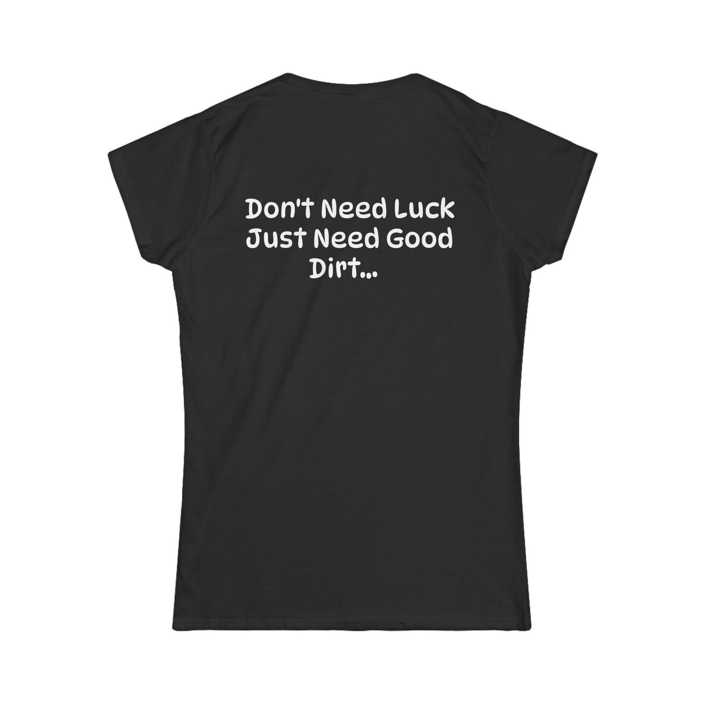 "Stupid Barrel" Women's White Soft style Tee — Classic Everyday Crewneck T-Shirt