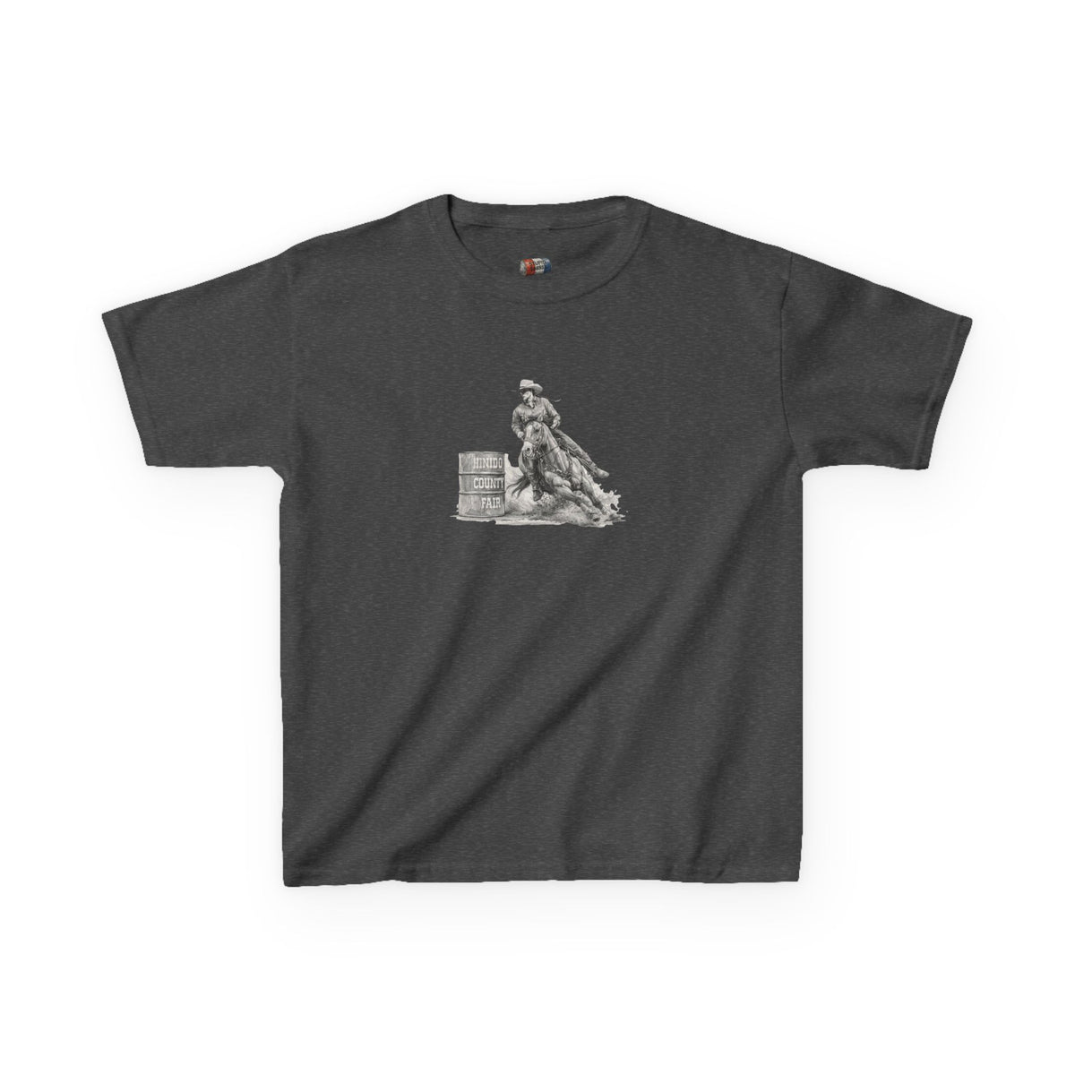 Kids T-Shirt — 'Always Keep Your Eye On the Next Barrel' Cowgirl Graphic
