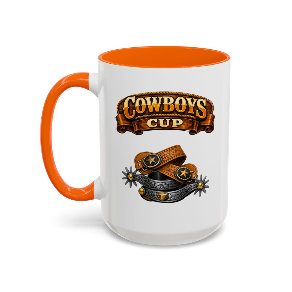 Cowboys Cup Coffee Mug — Western Spur & Leather Design (11/15oz)