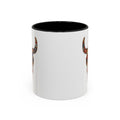 Red, White and Blue Floral Bull Skull Coffee Mug — Southwestern Accent 11/15oz