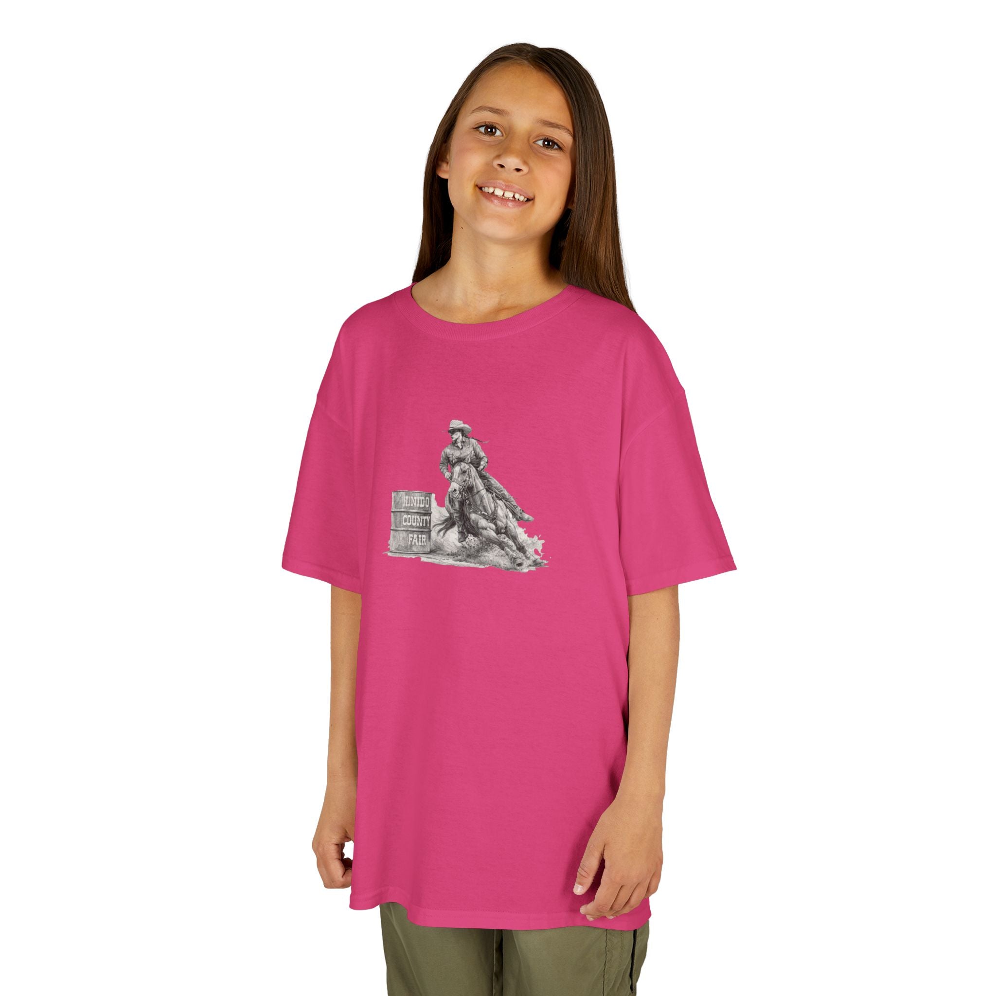 Kids T-Shirt — 'Always Keep Your Eye On the Next Barrel' Cowgirl Graphic