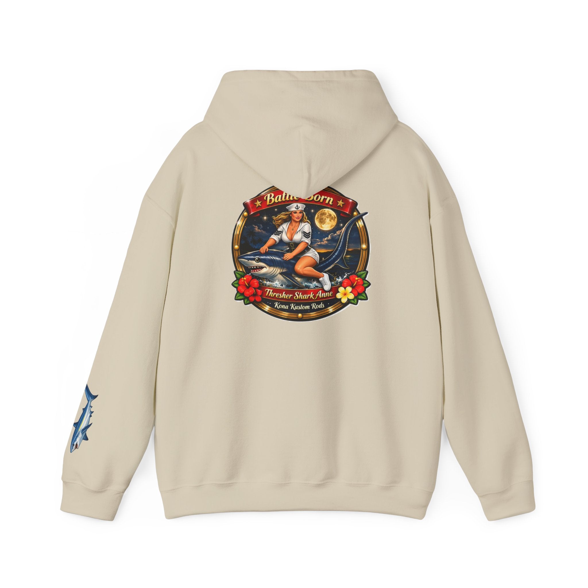 Kona Kustom Rods "Thresher Shark" Hoodie — Kona Kustom Rods Pullover