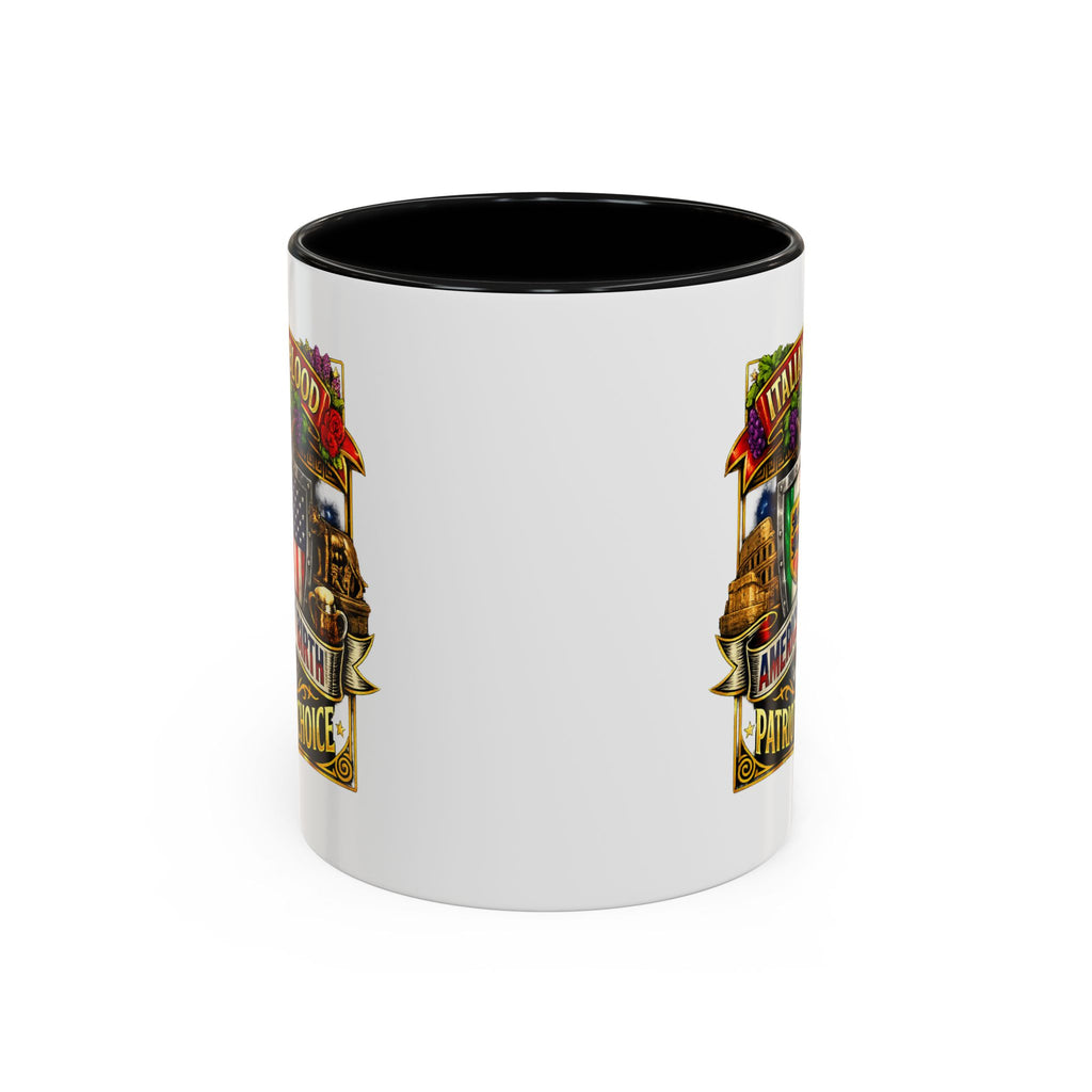 Italian by Blood American by Birth "Patriot by Choice" Accent Coffee Mug (11/15oz)