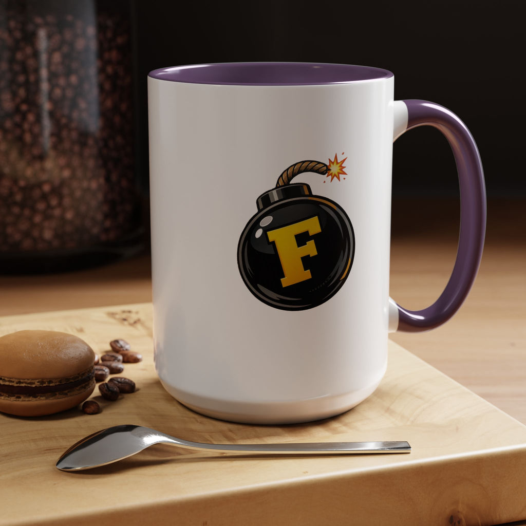 Funny "F" Bomb Accent Coffee Mug – 11oz/15oz Ceramic