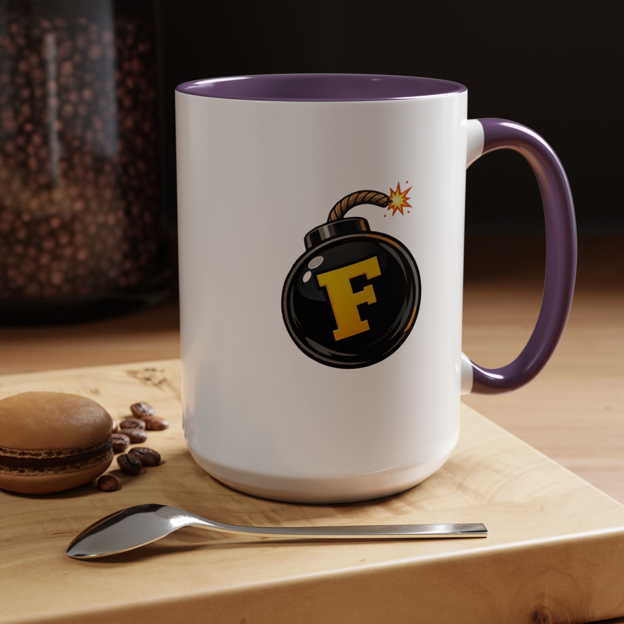 Funny "F" Bomb Accent Coffee Mug – 11oz/15oz Ceramic