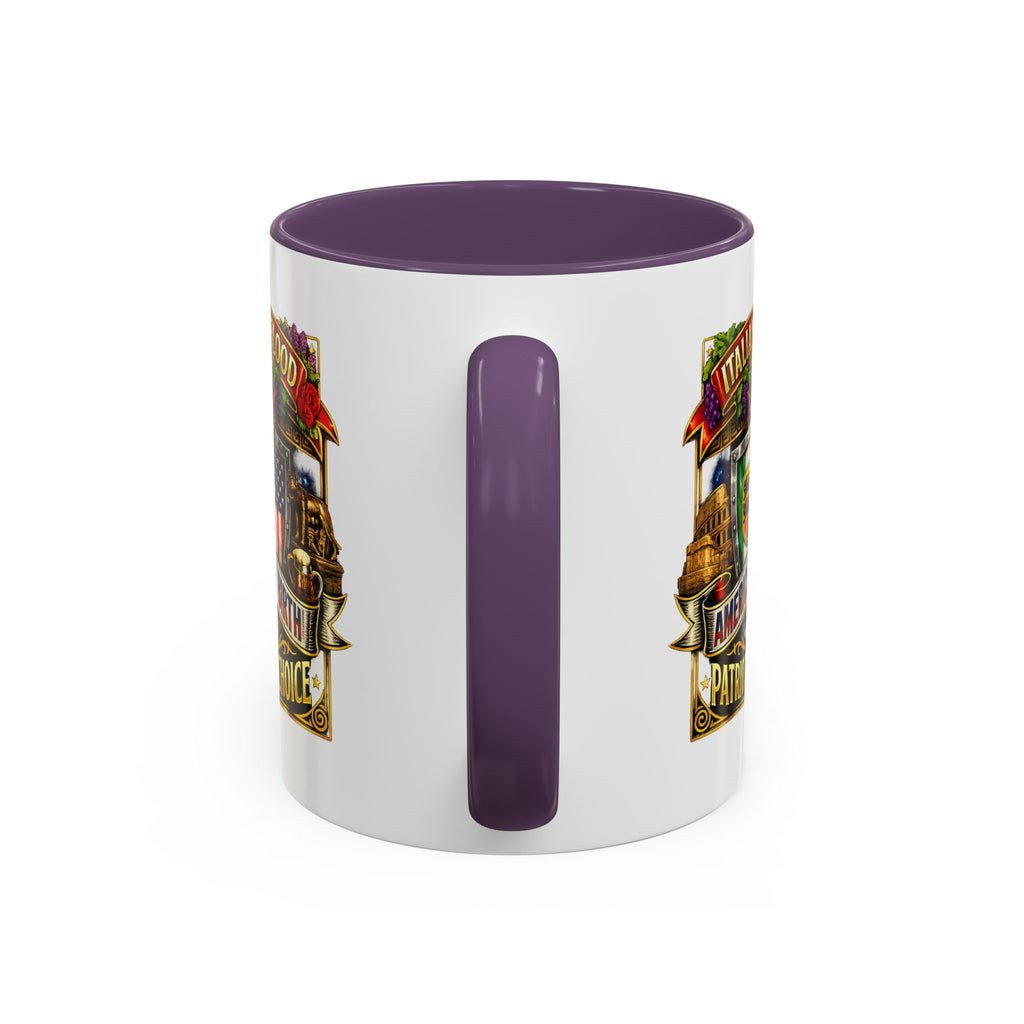 Italian by Blood American by Birth "Patriot by Choice" Accent Coffee Mug (11/15oz)