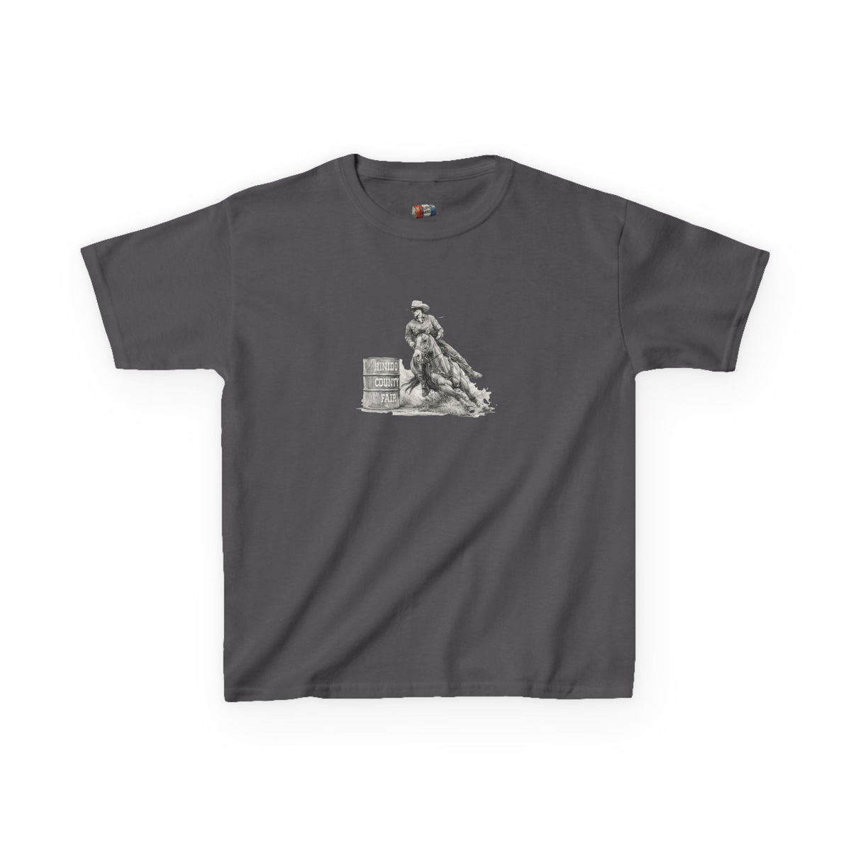 Kids T-Shirt — 'Always Keep Your Eye On the Next Barrel' Cowgirl Graphic