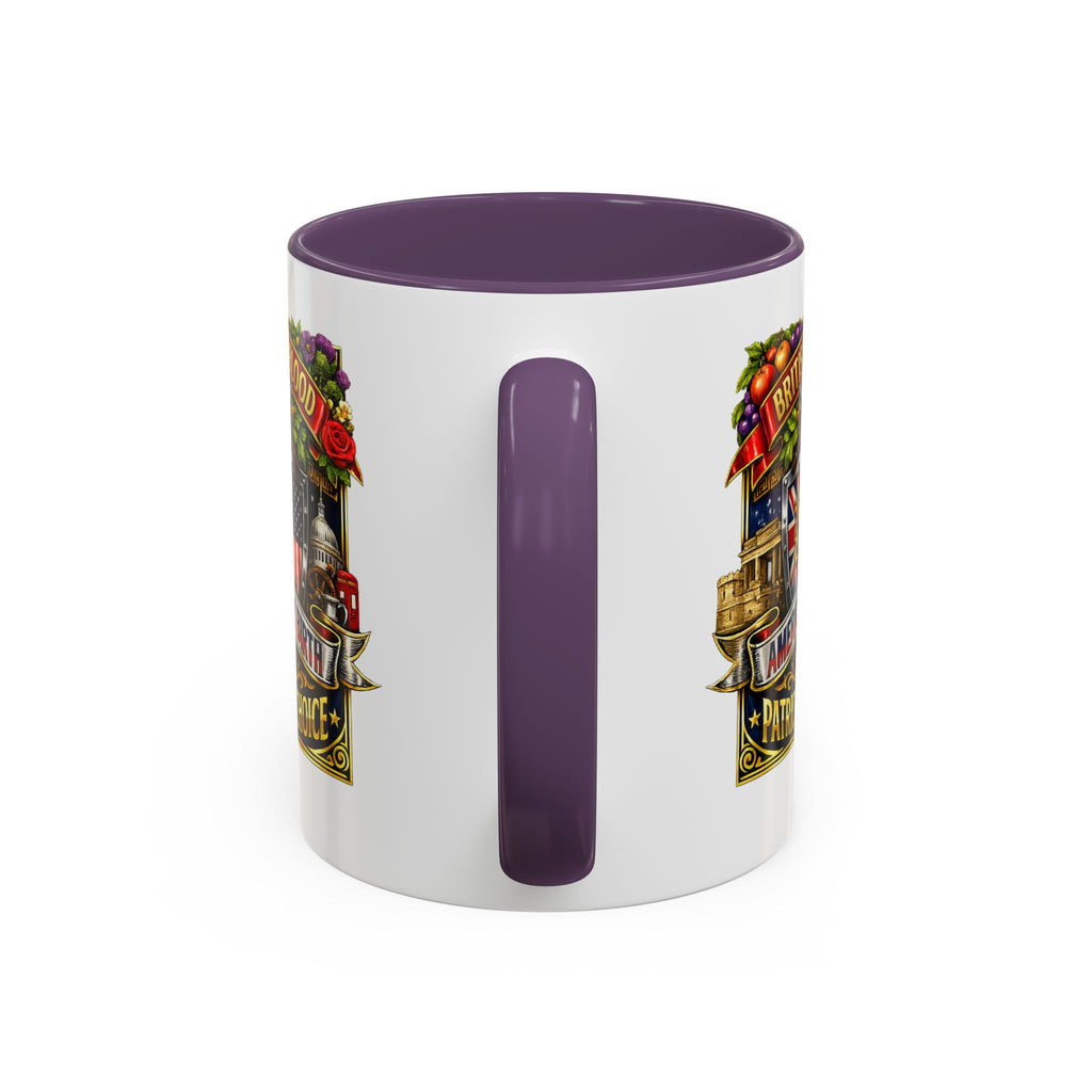 British Pride Coffee Mug — "British by Blood, American by Birth, Patriot by Choice" Patriotic Ceramic Mug