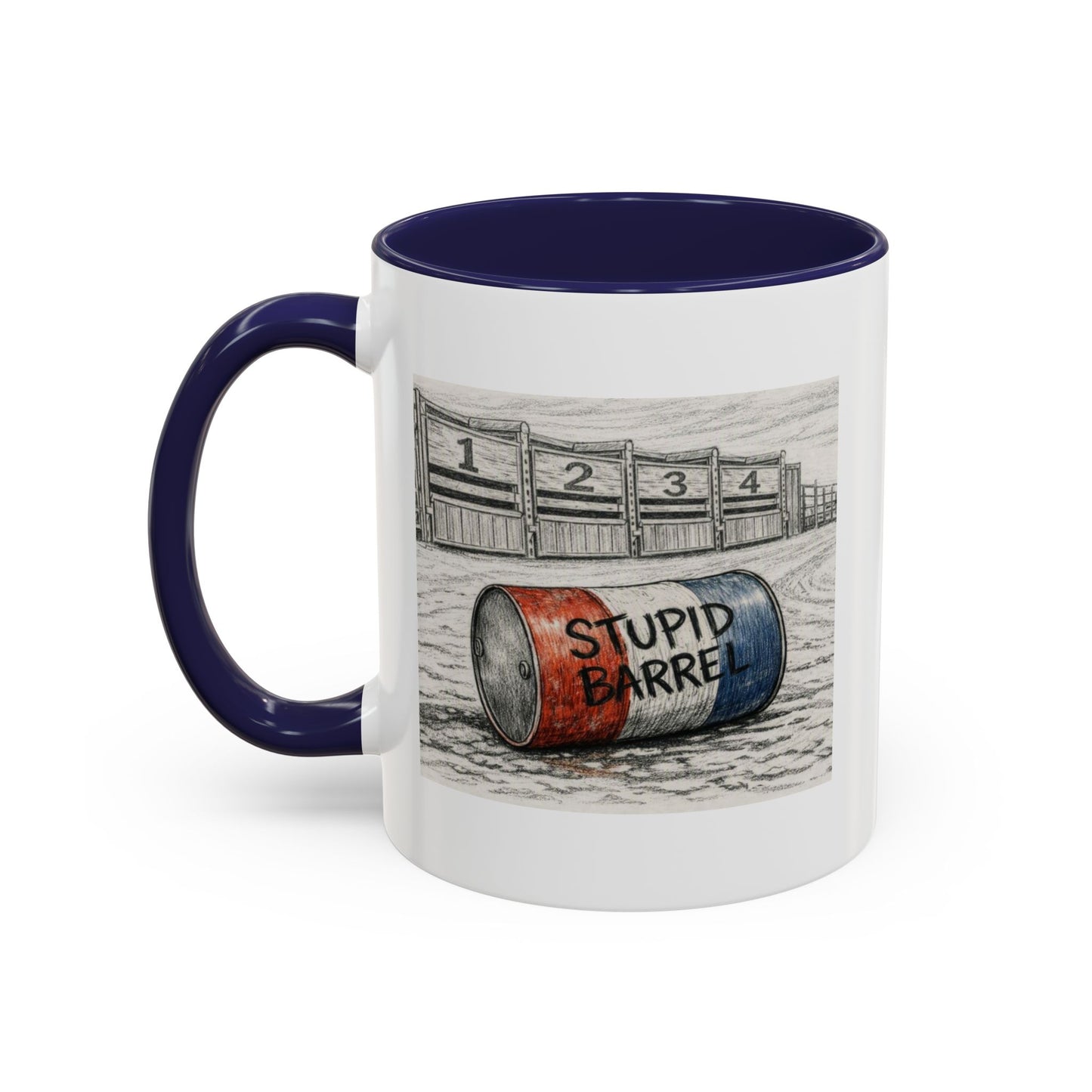 Out of the Money Barrel Racing Coffee Mug — Rodeo Cowgirl Accent Mug (11/15 oz)